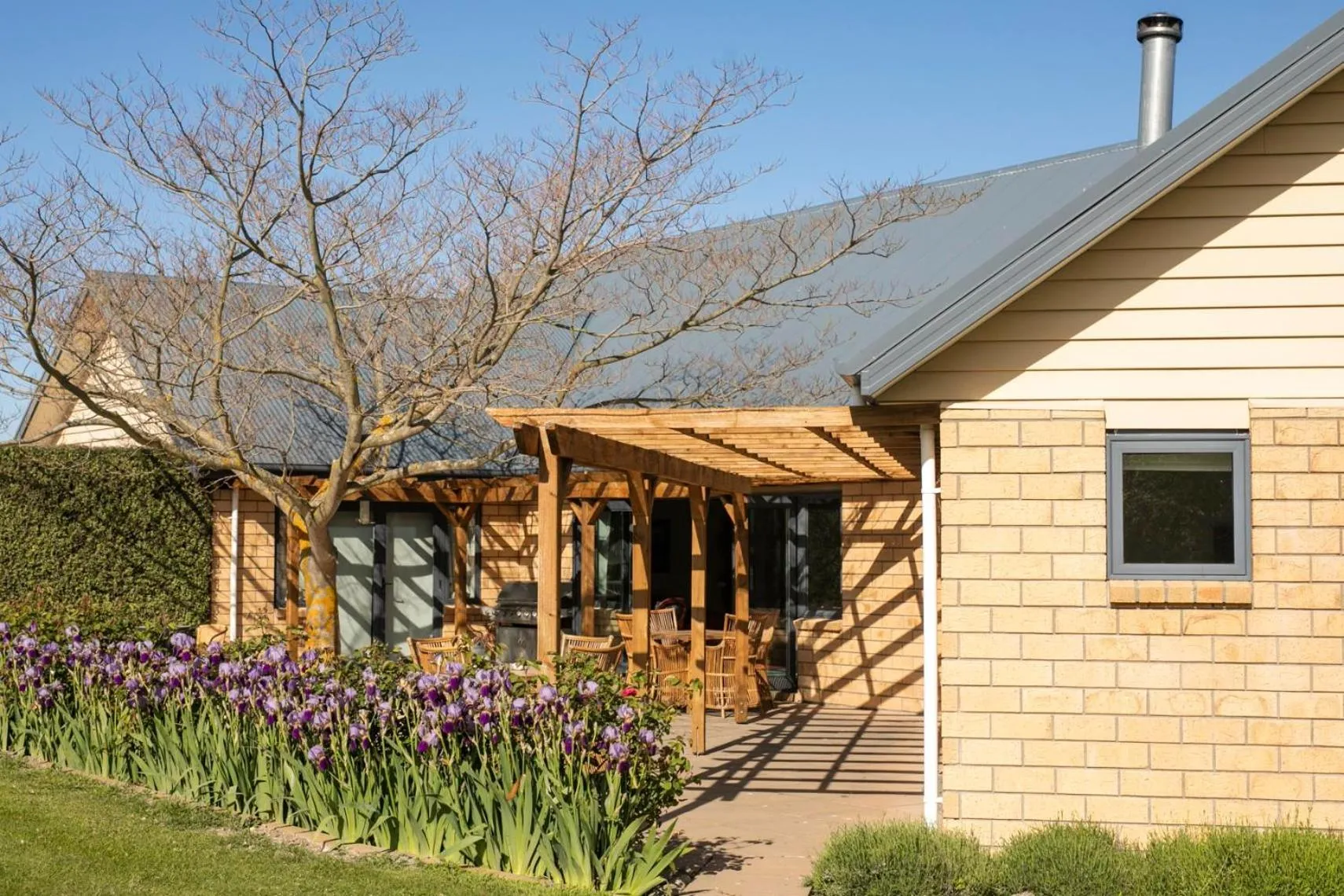 Patio in Awatea Country Bed & Breakfast