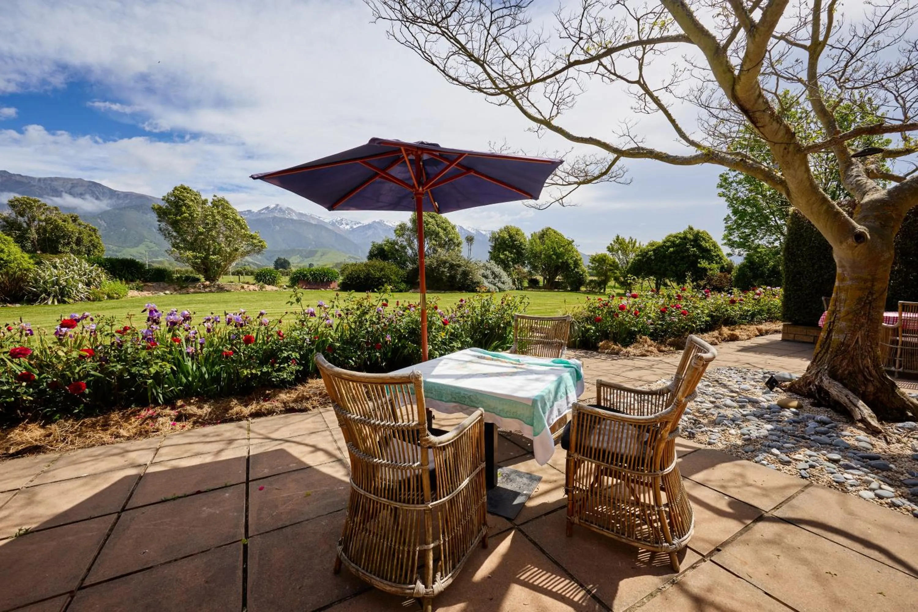 Patio in Awatea Country Bed & Breakfast