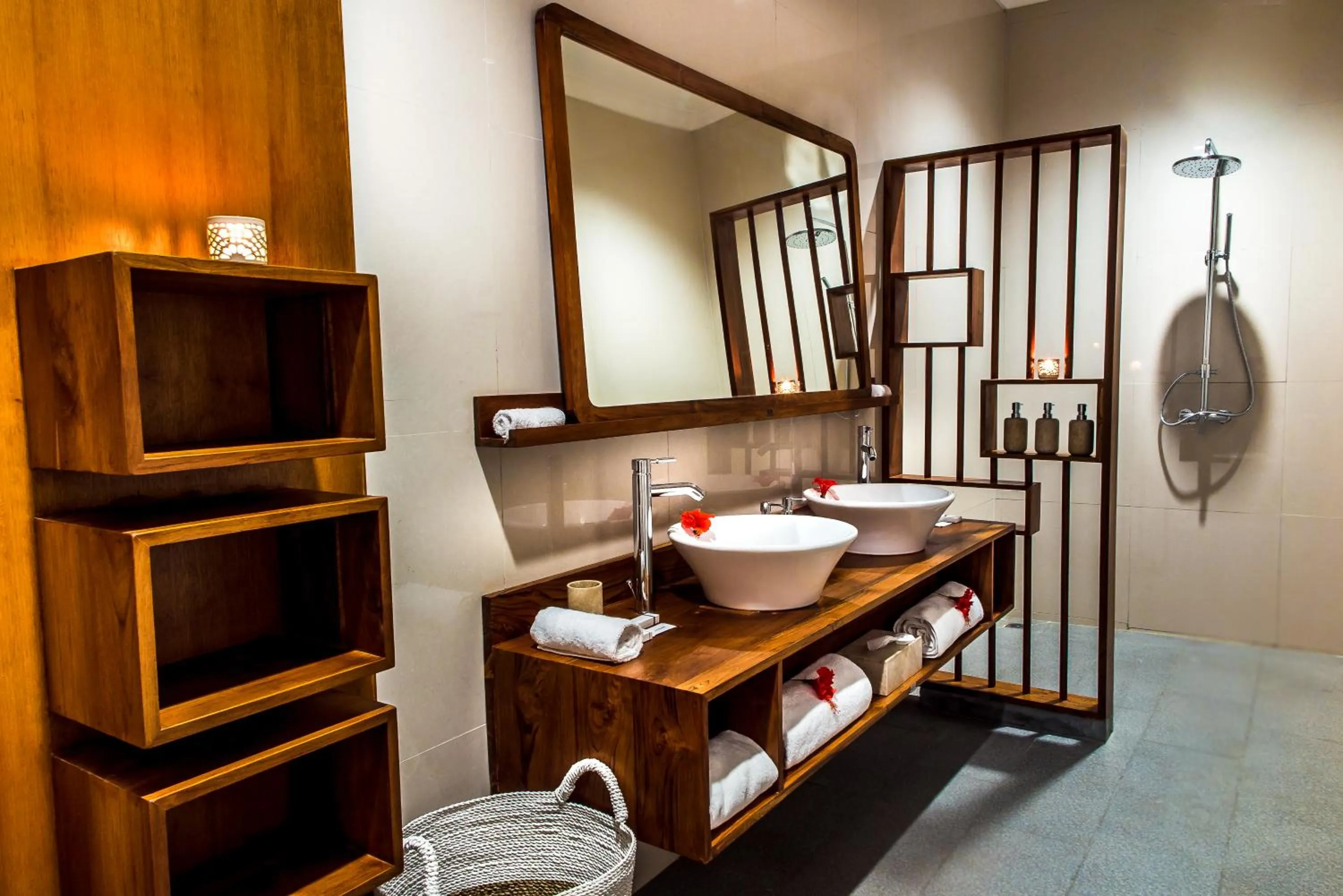 Bathroom, Bed in Utara Villas