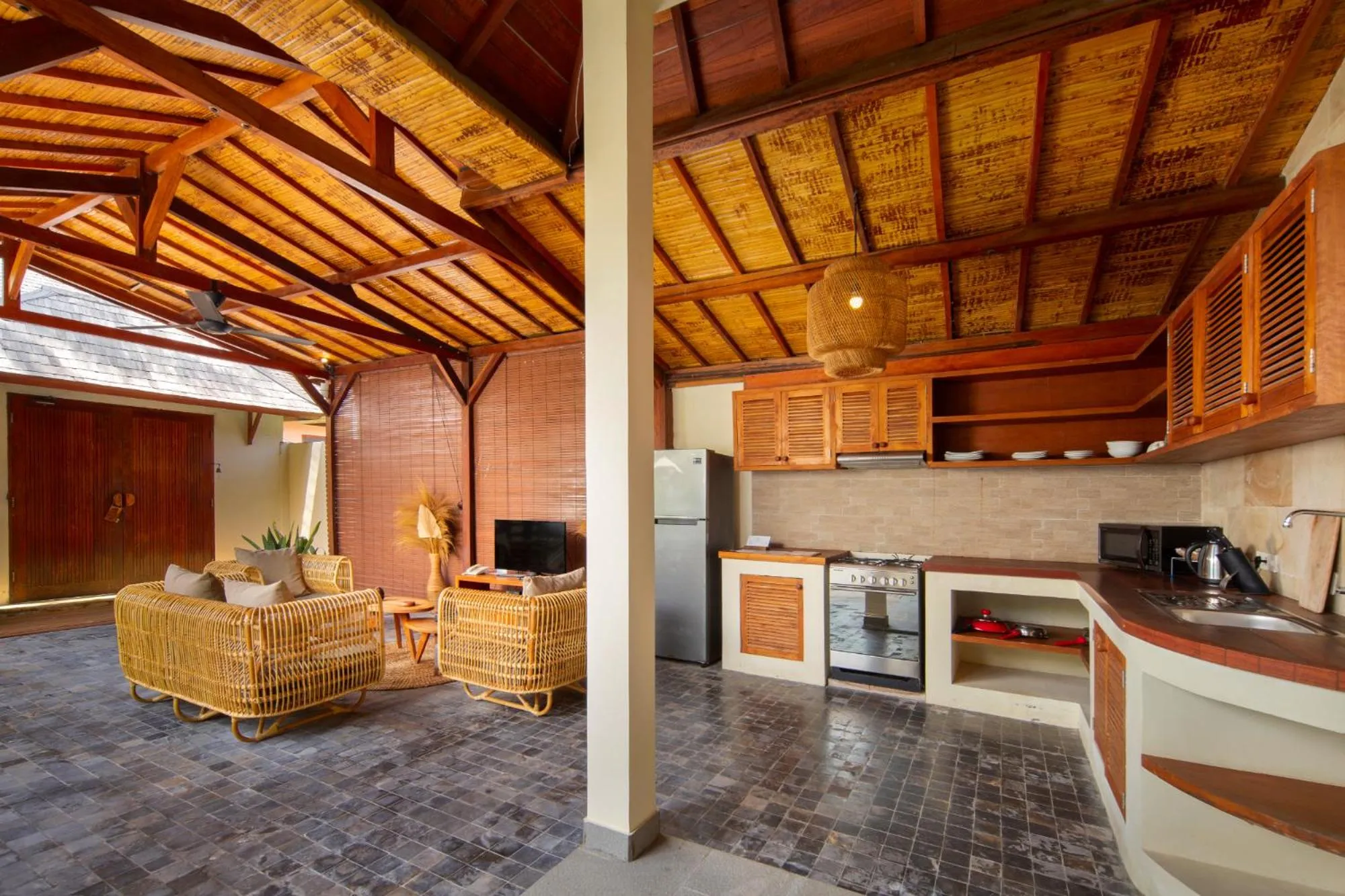 Living room in Utara Villas