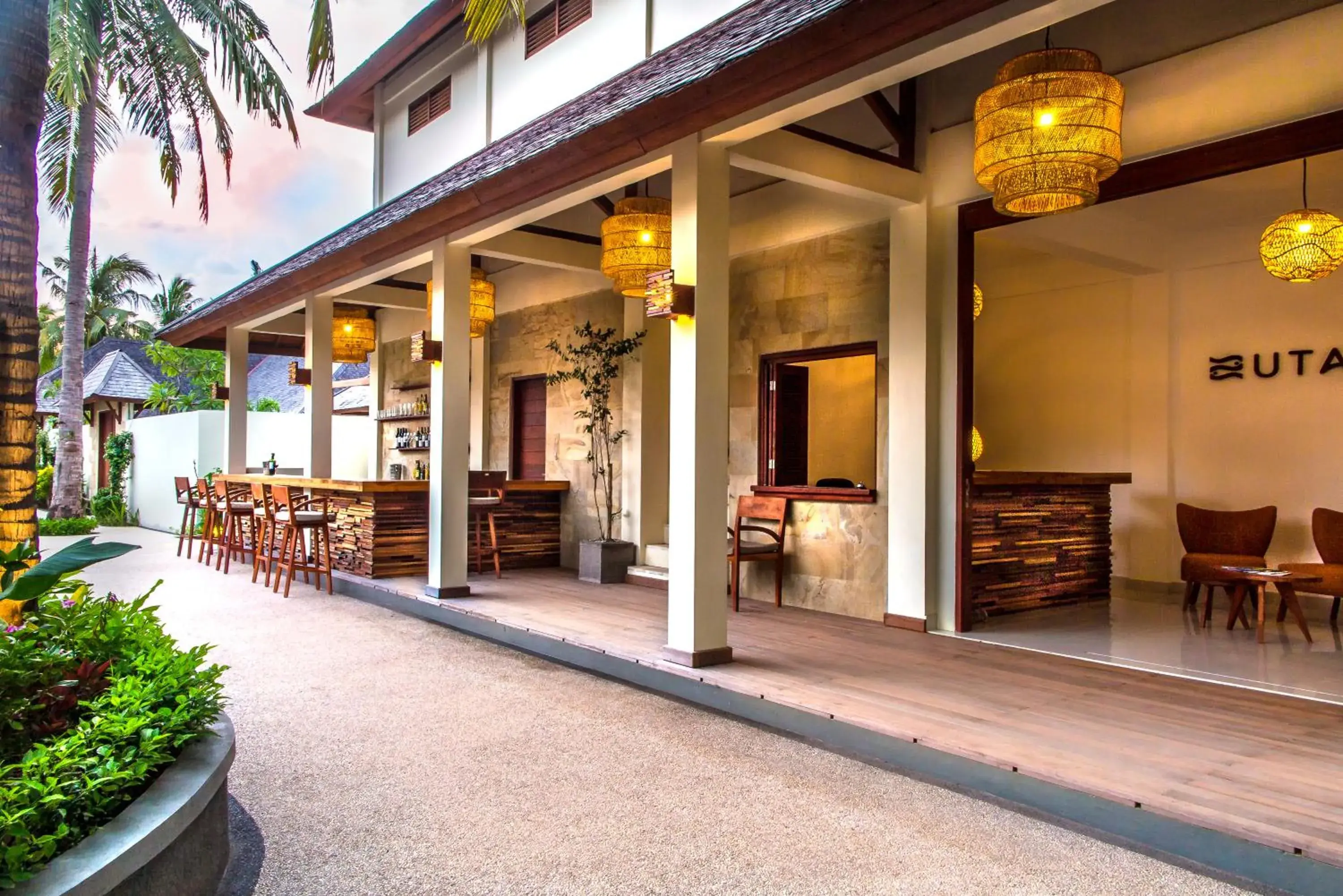 Facade/entrance in Utara Villas Facade/entrance in Utara Villas