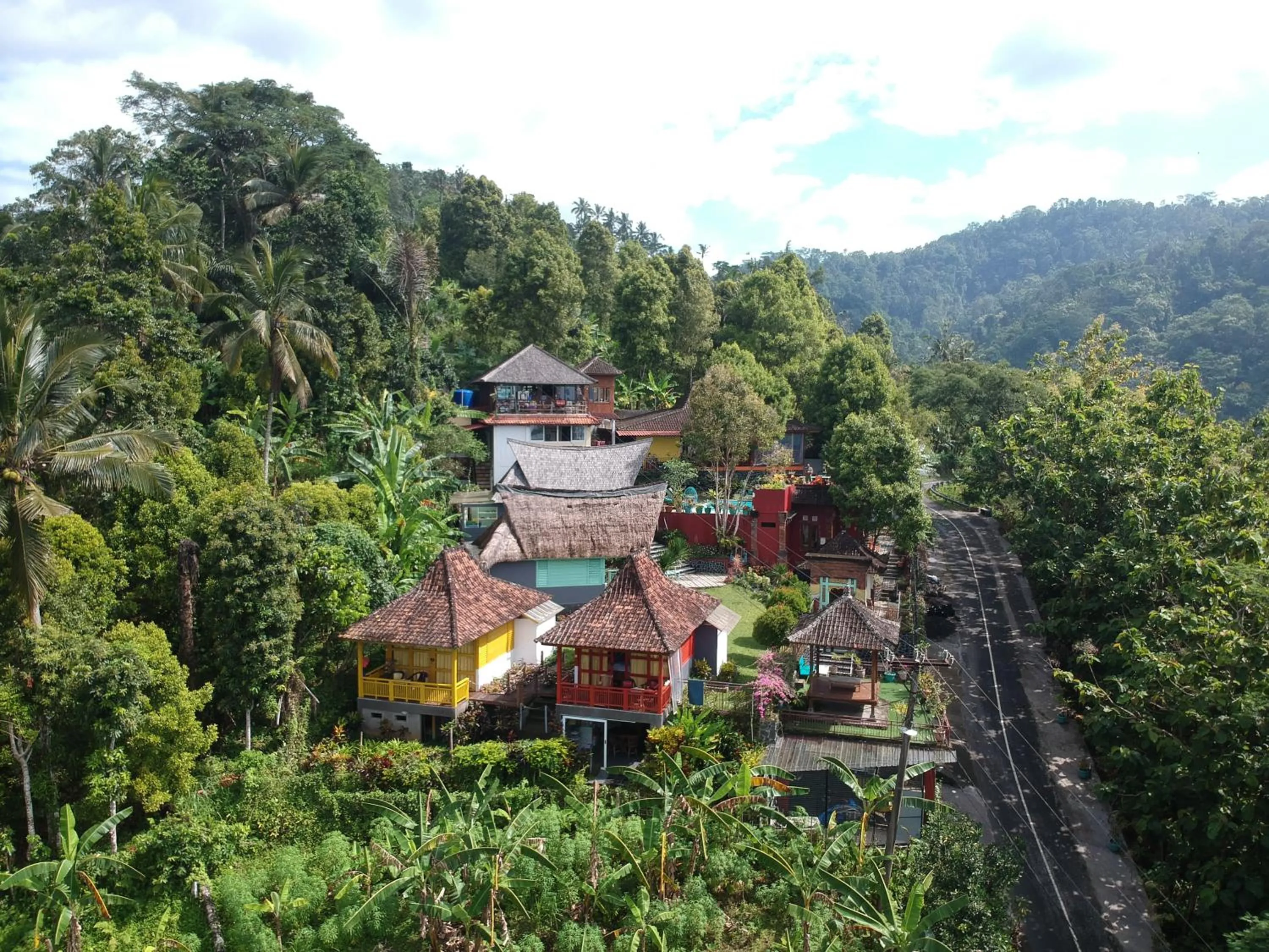 Bird's eye view in Manggis Garden Dive Resort