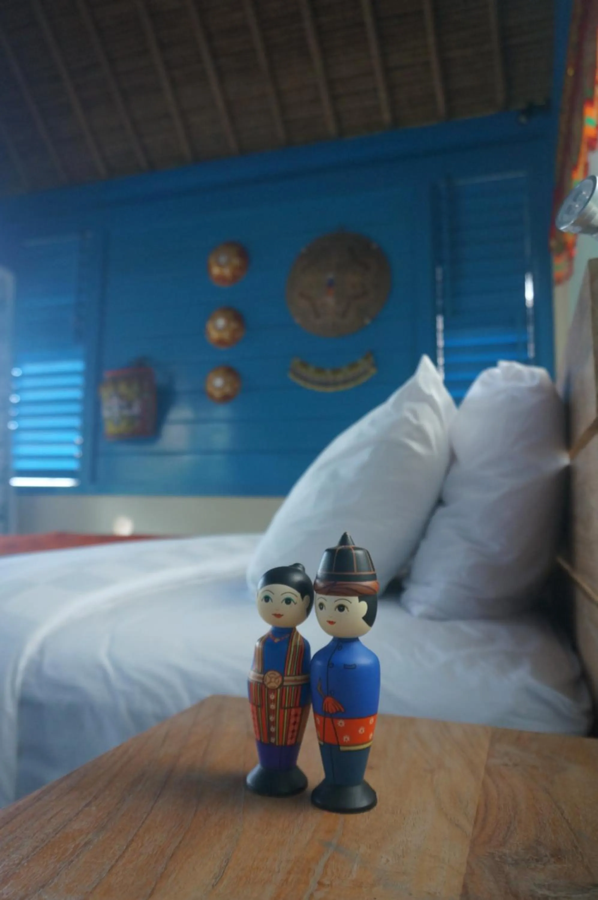 Bed in Manggis Garden Dive Resort