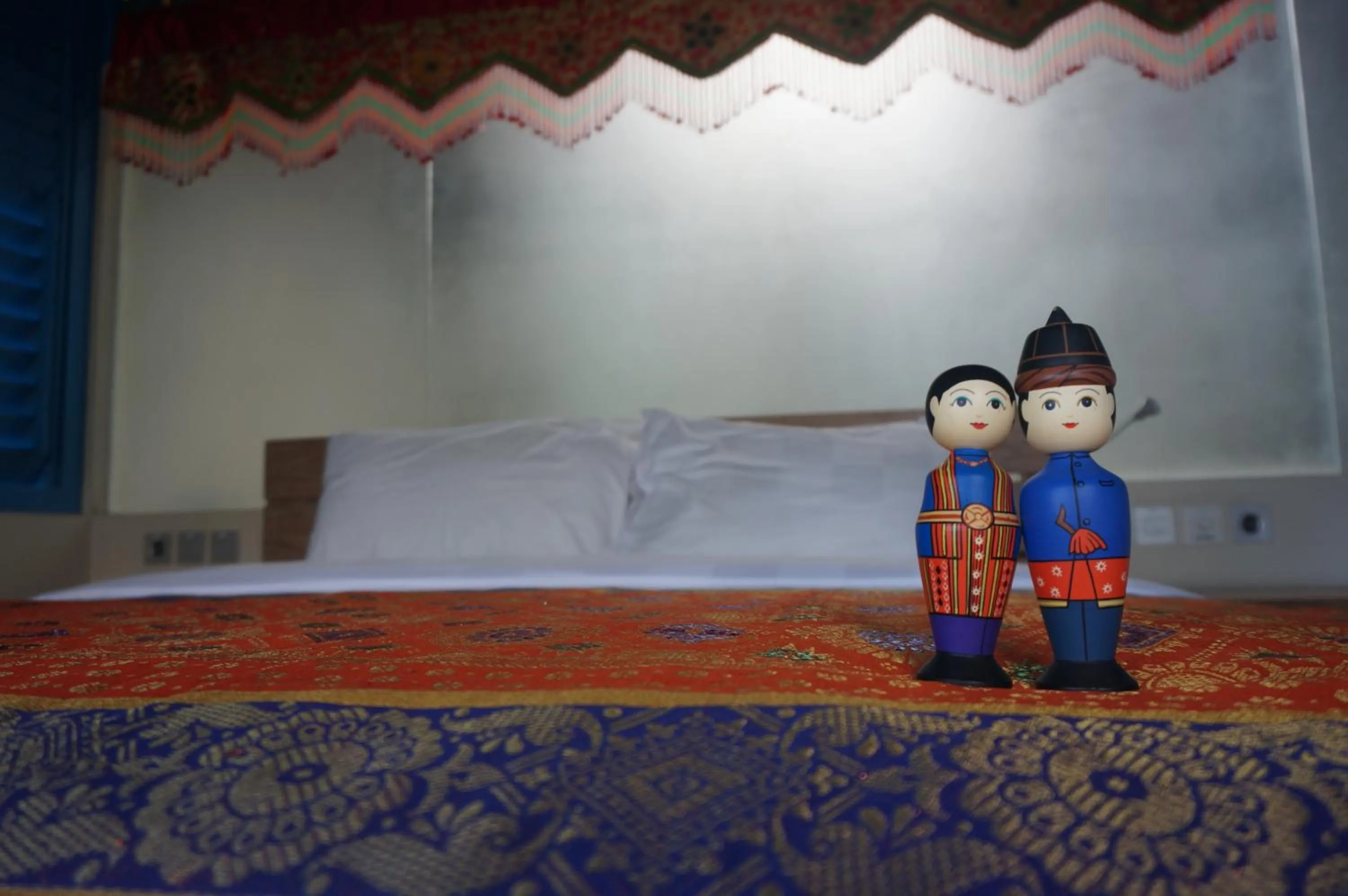 Bed in Manggis Garden Dive Resort