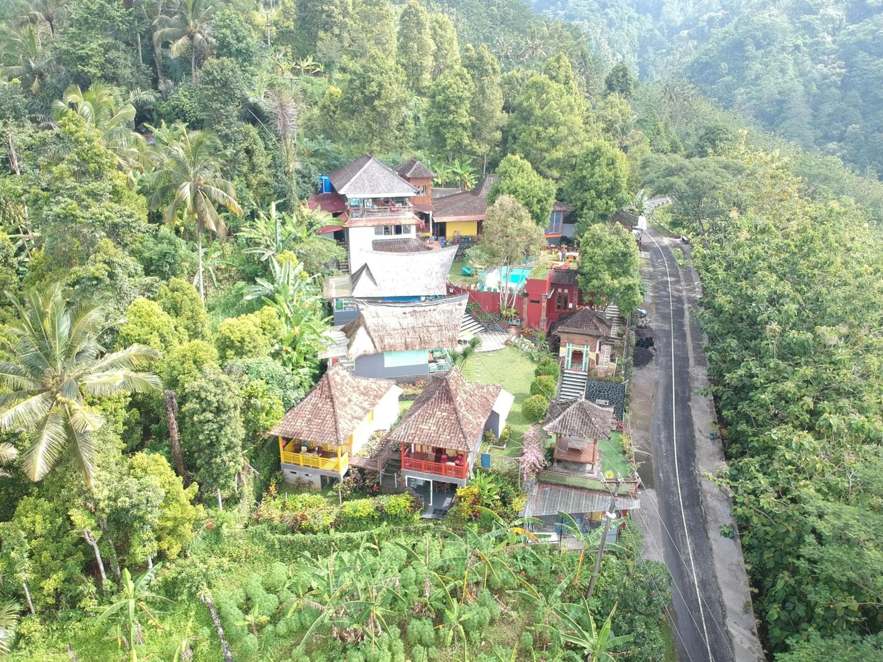 Bird's eye view in Manggis Garden Dive Resort