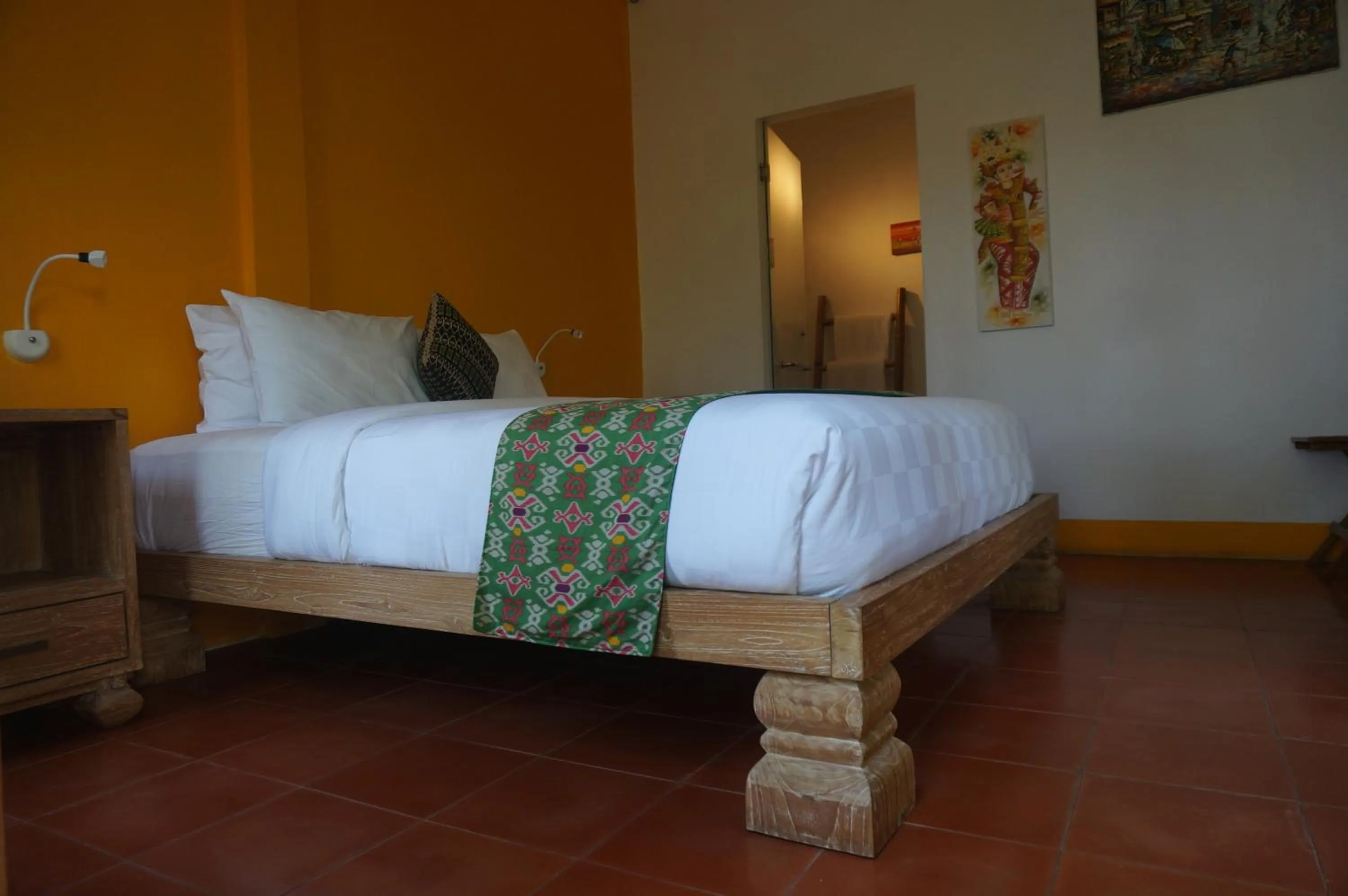 Bed in Manggis Garden Dive Resort