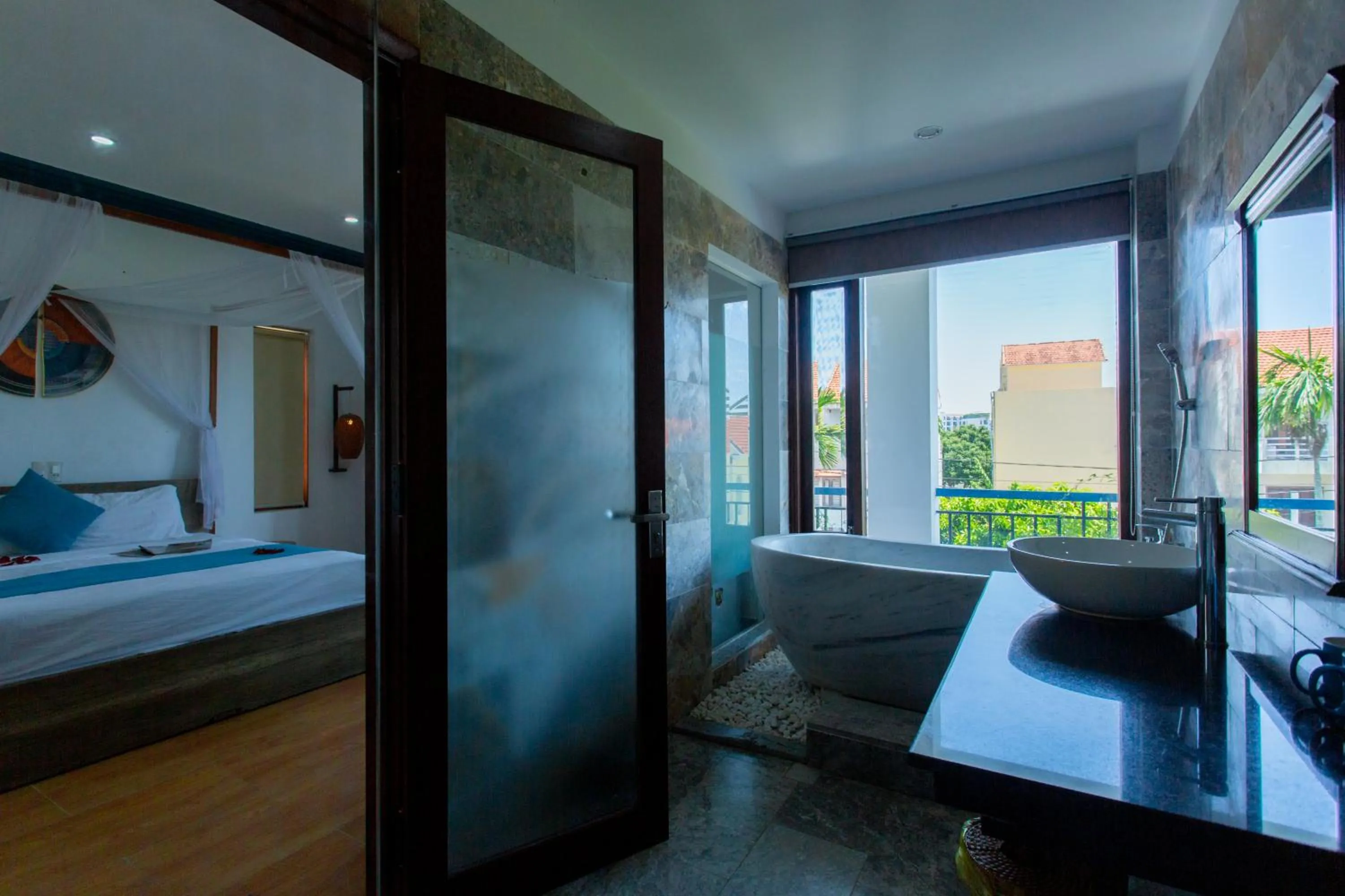 Bed in Relax Garden Boutique Villa Hoi An