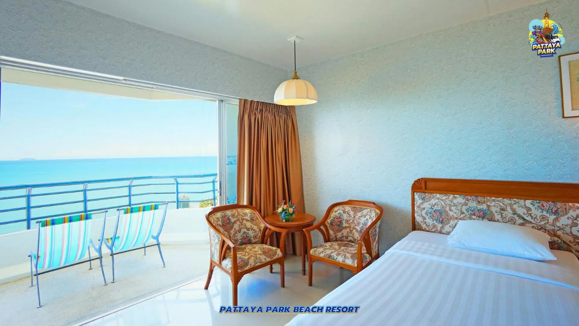 View (from property/room), Bed in Pattaya Park Beach Resort