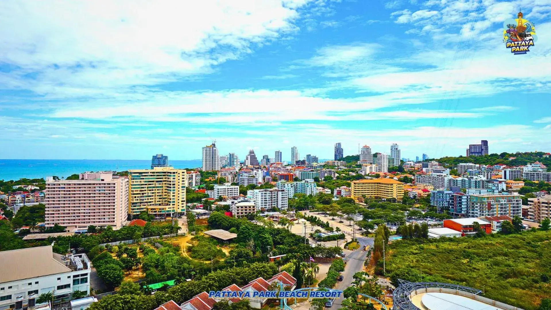 Bird's eye view in Pattaya Park Beach Resort Bird's eye view in Pattaya Park Beach Resort
