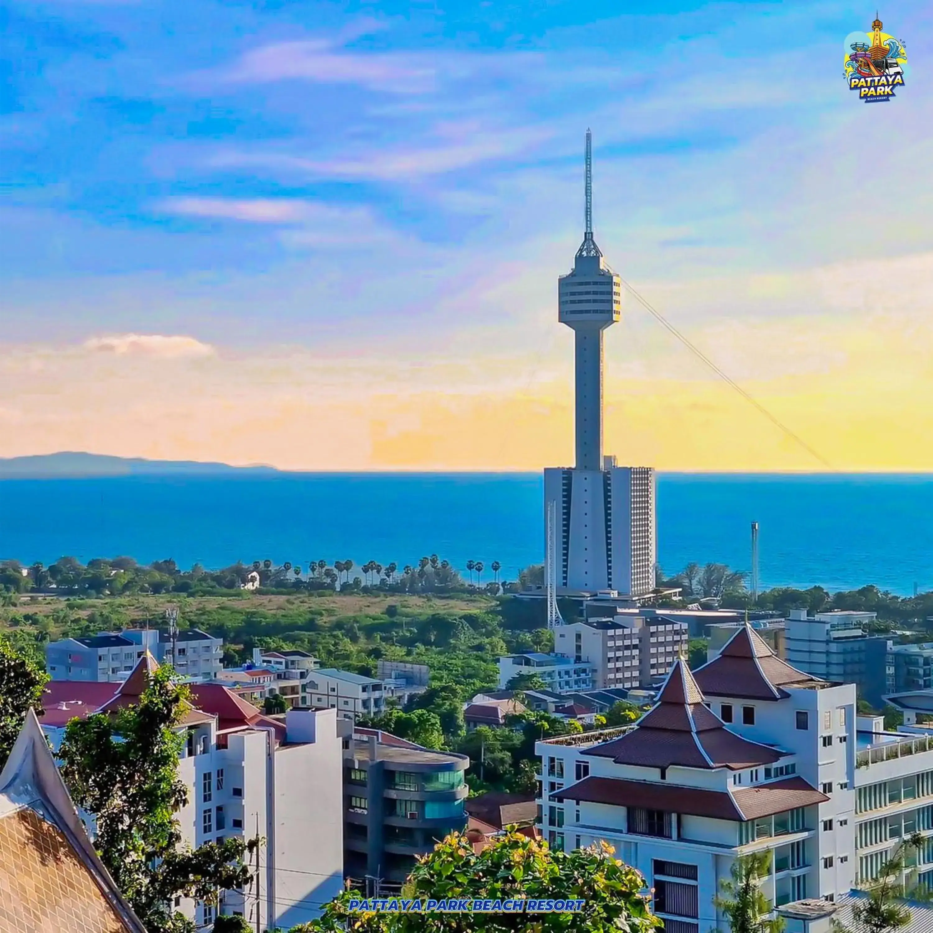 Bird's eye view in Pattaya Park Beach Resort Bird's eye view in Pattaya Park Beach Resort