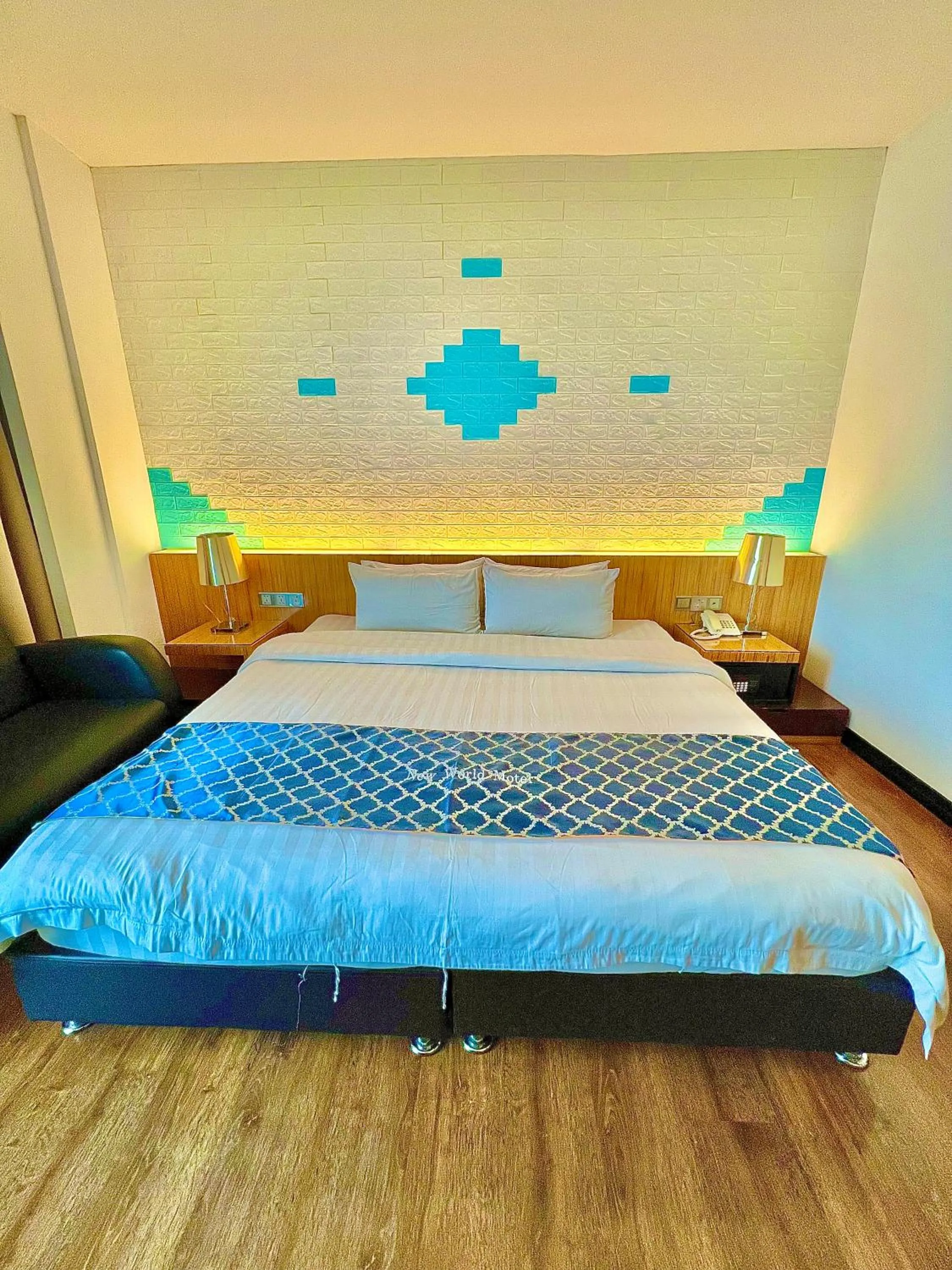 Bed in New World Express Motel