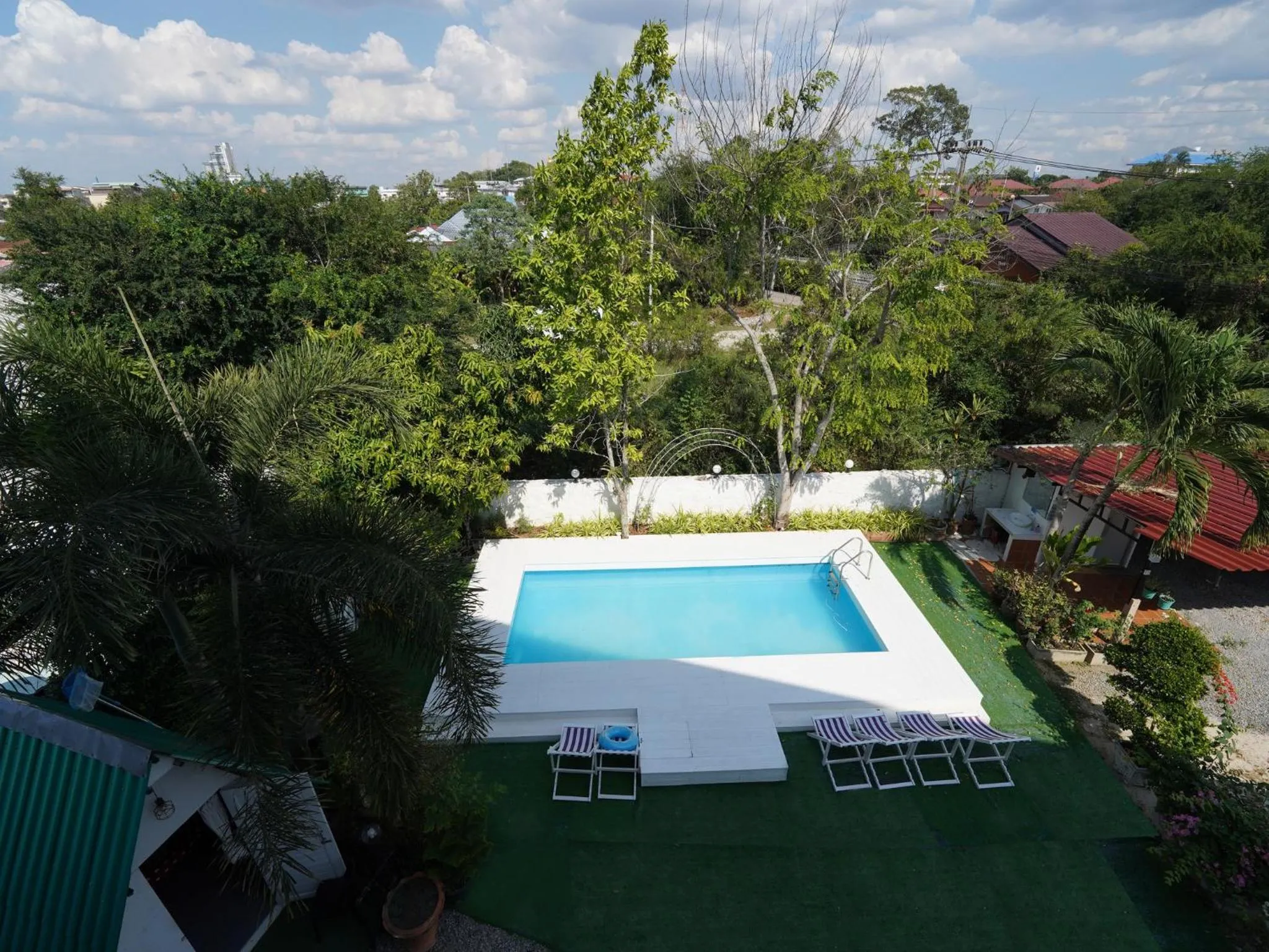 Pool view in RoomQuest One Bangsaray