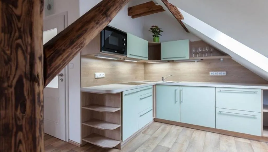 Kitchen or kitchenette in Hájovna Bukovec