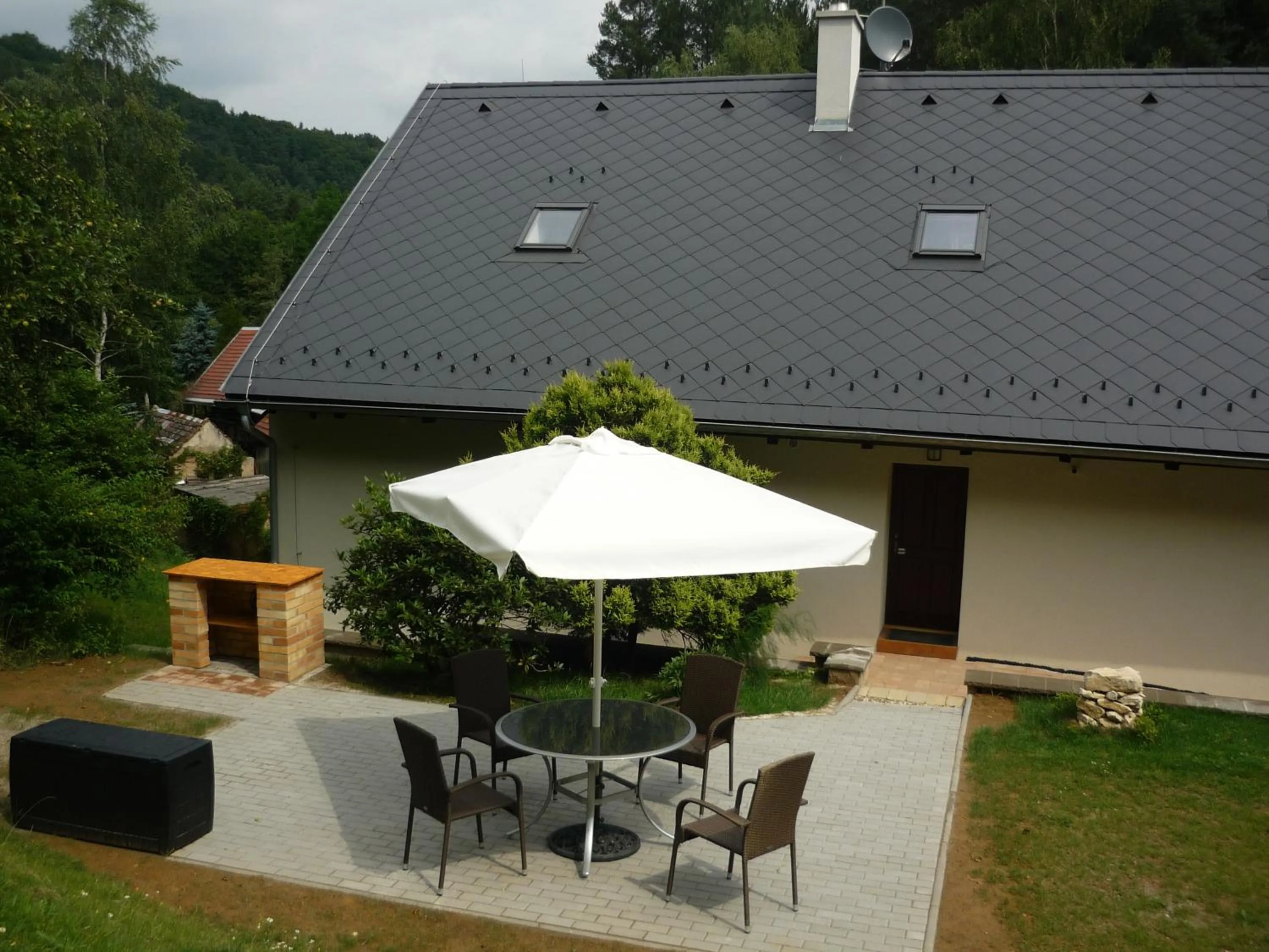 Balcony/Terrace in Hájovna Bukovec