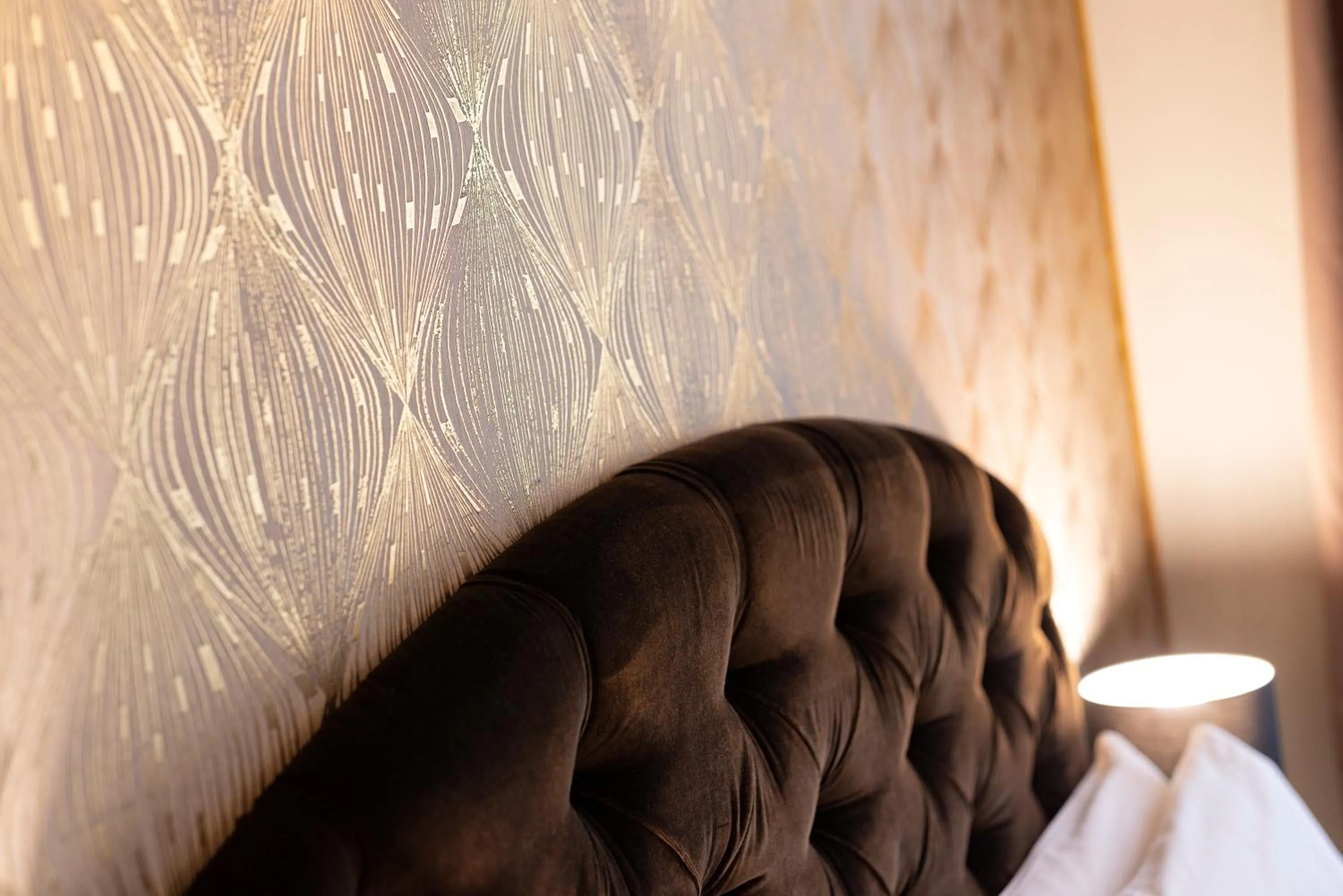 Decorative detail, Bed in Le Suite del Barone