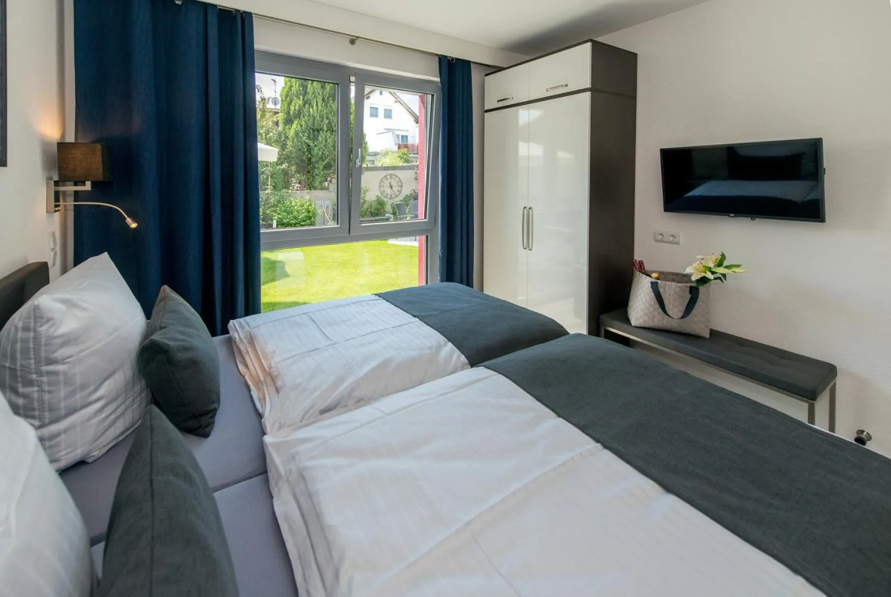 Bed in Design-Apartments by Ulrike Horster