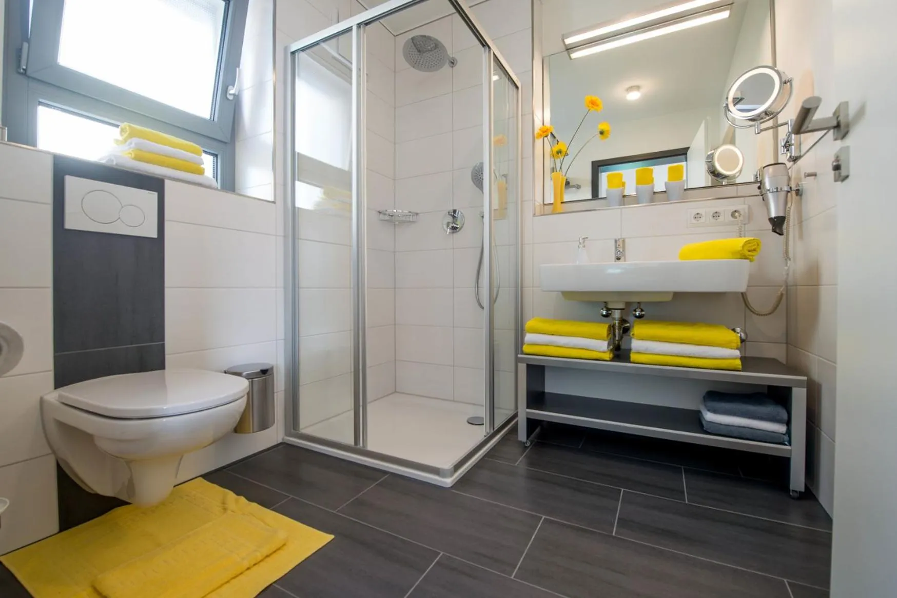 Shower in Design-Apartments by Ulrike Horster