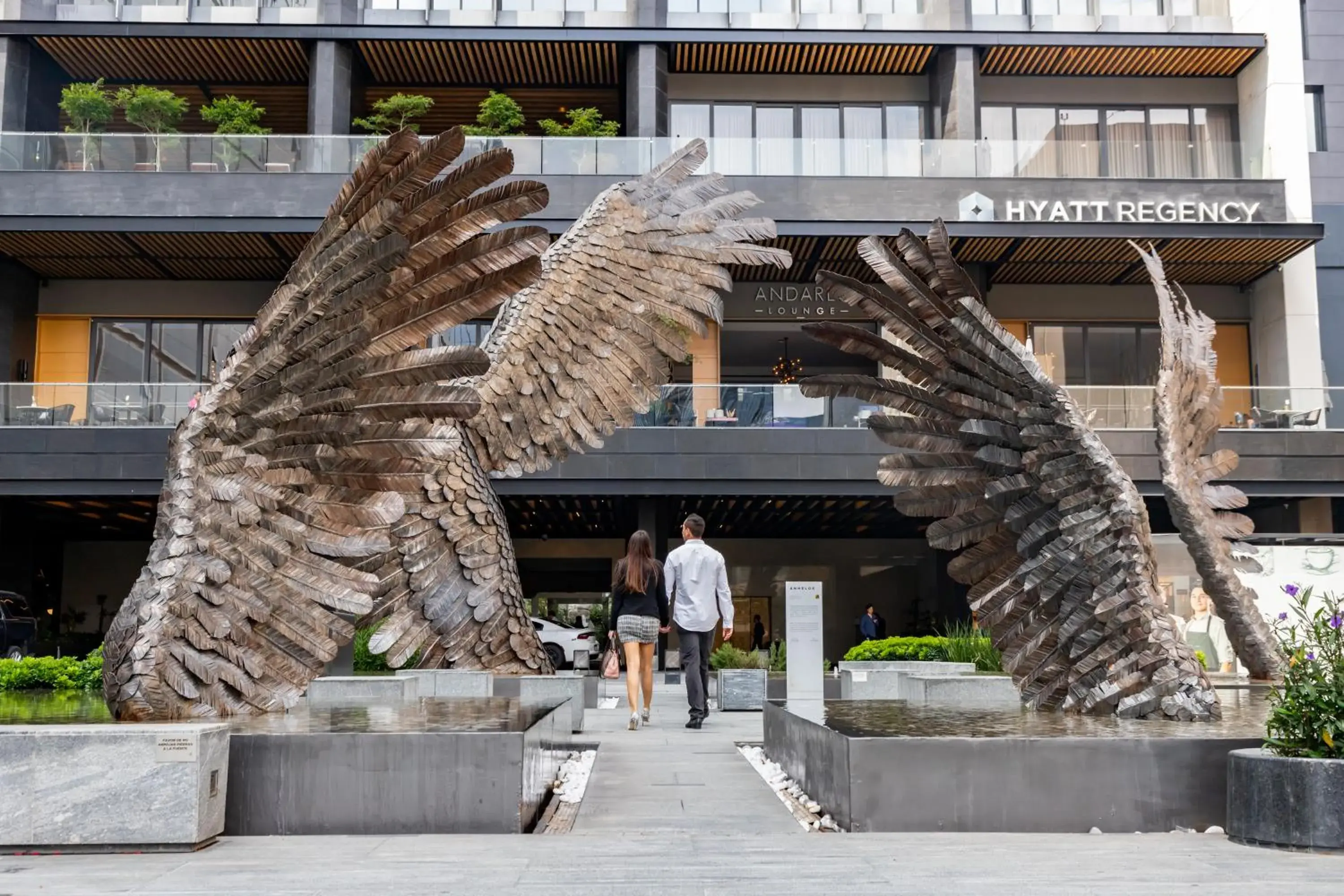 Facade/entrance in Hyatt Regency Andares Guadalajara Facade/entrance in Hyatt Regency Andares Guadalajara