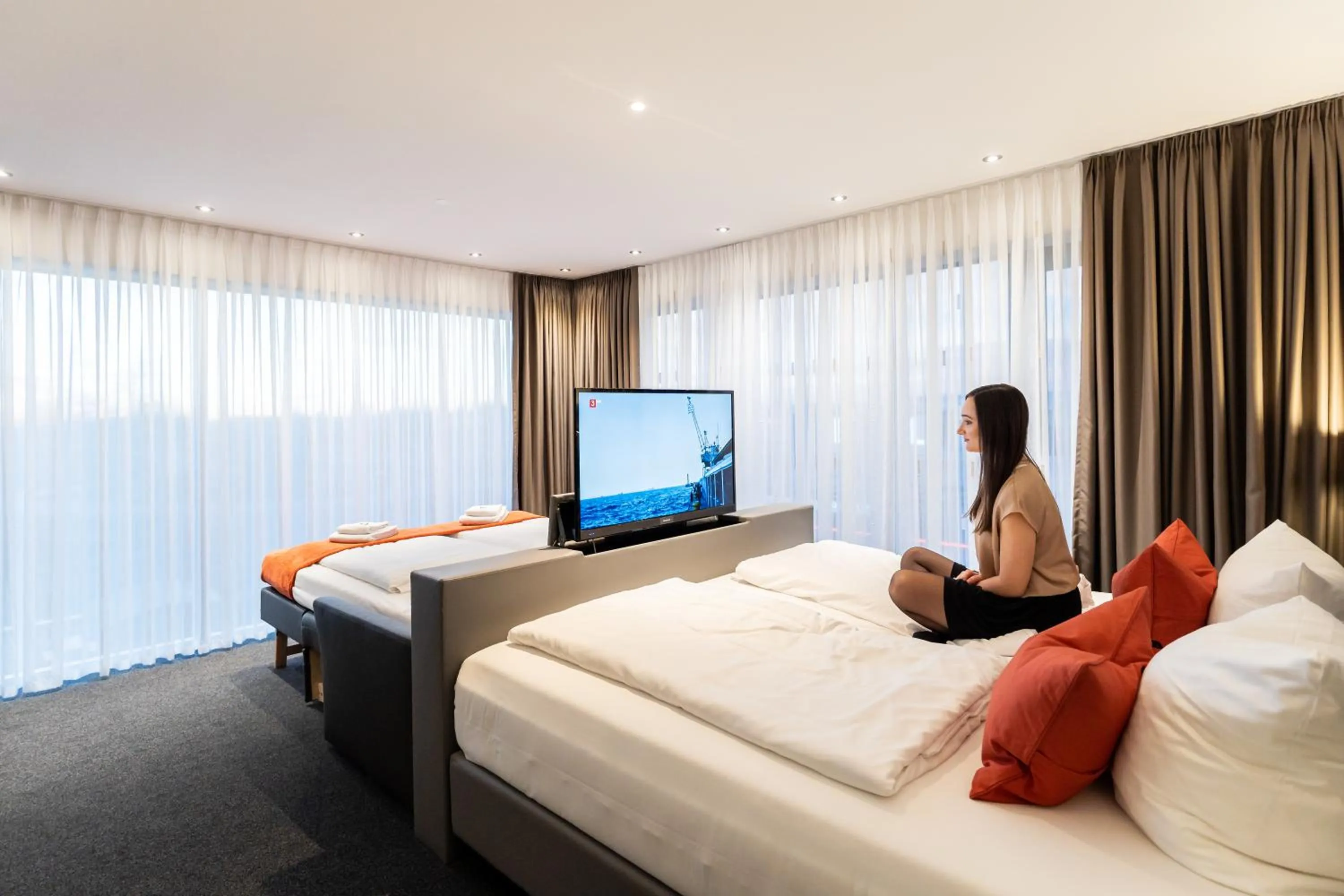 Decorative detail, Bed in Hotel Duda Langenbruck