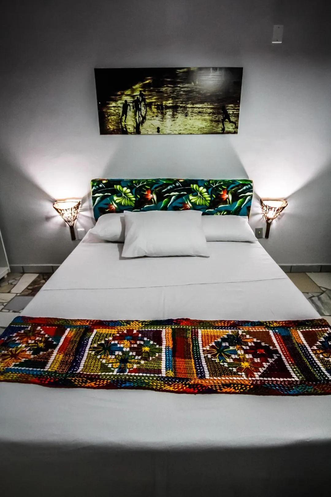 Bed in Pousada Vila Nalu