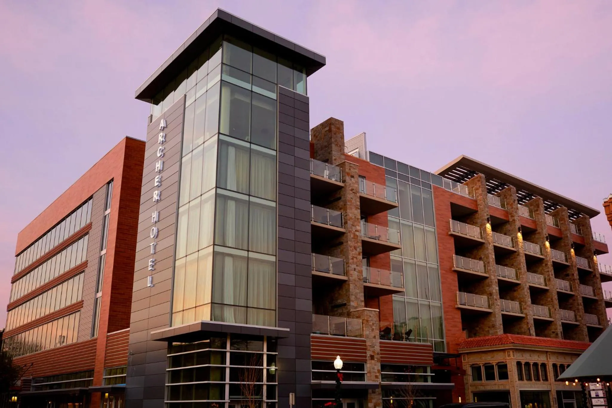 Property building in Archer Hotel Napa