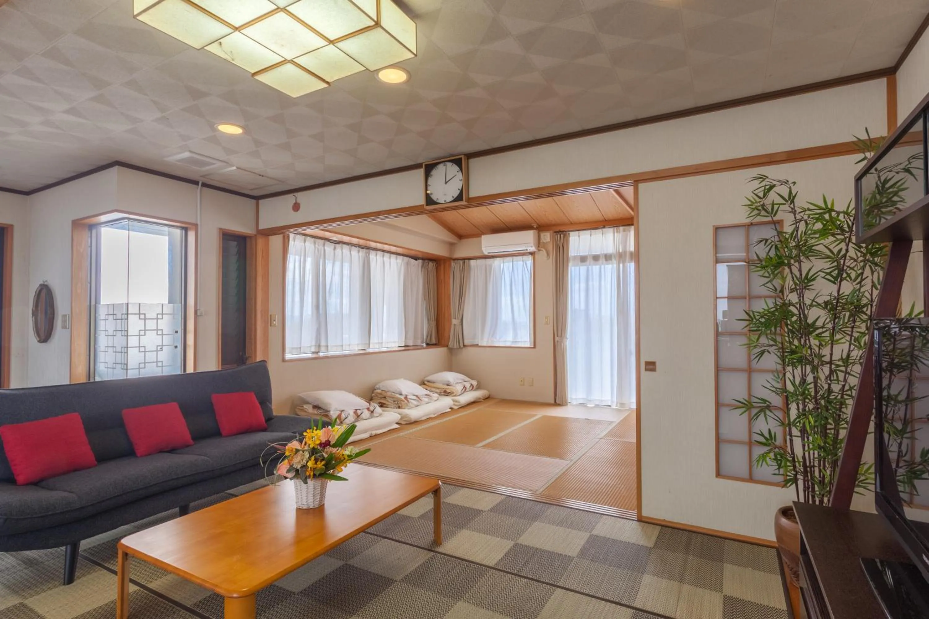Living room in Kariyushi Condominium Resort Sea Side House
