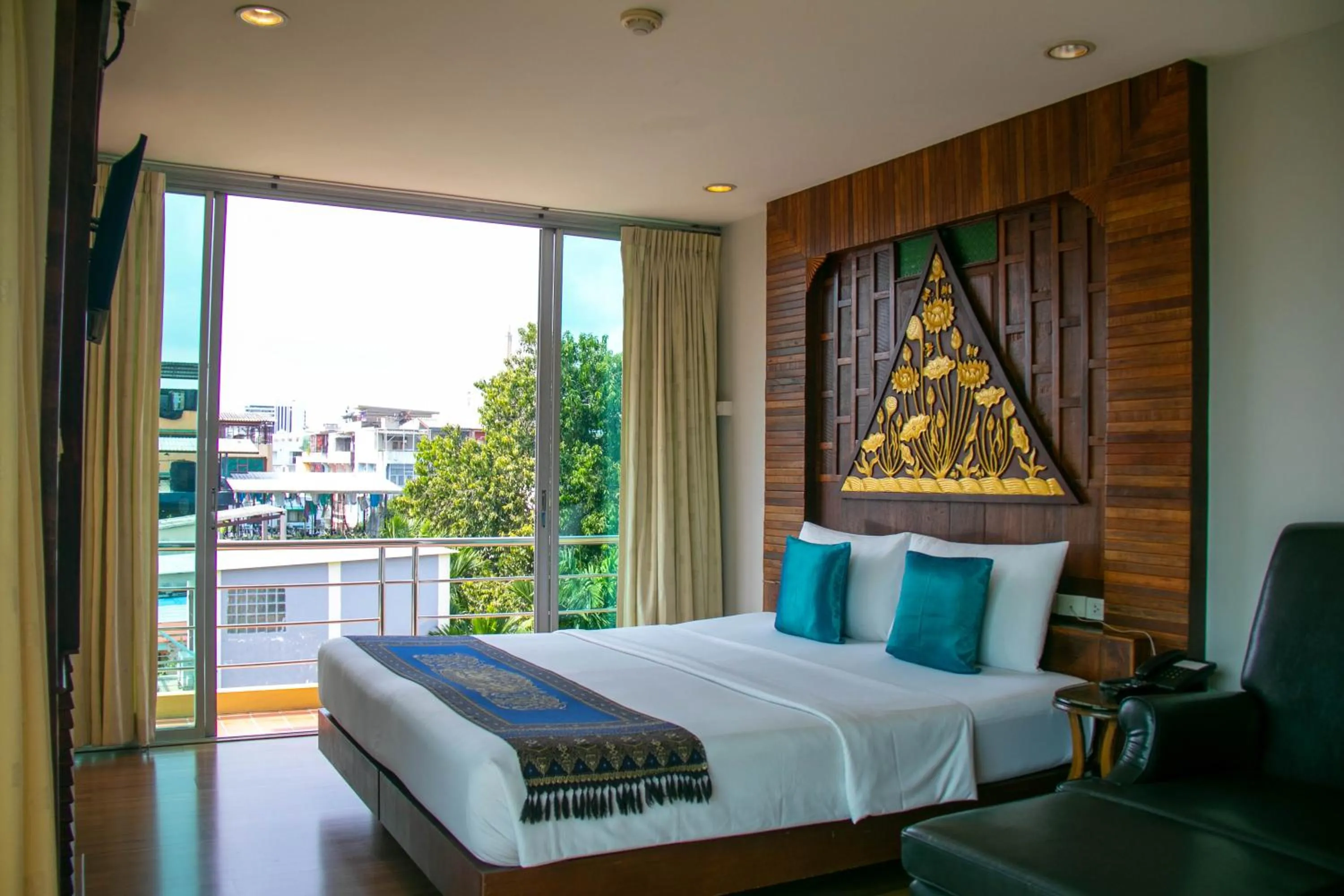 View (from property/room), Bed in Lamphu Tree House Boutique Hotel