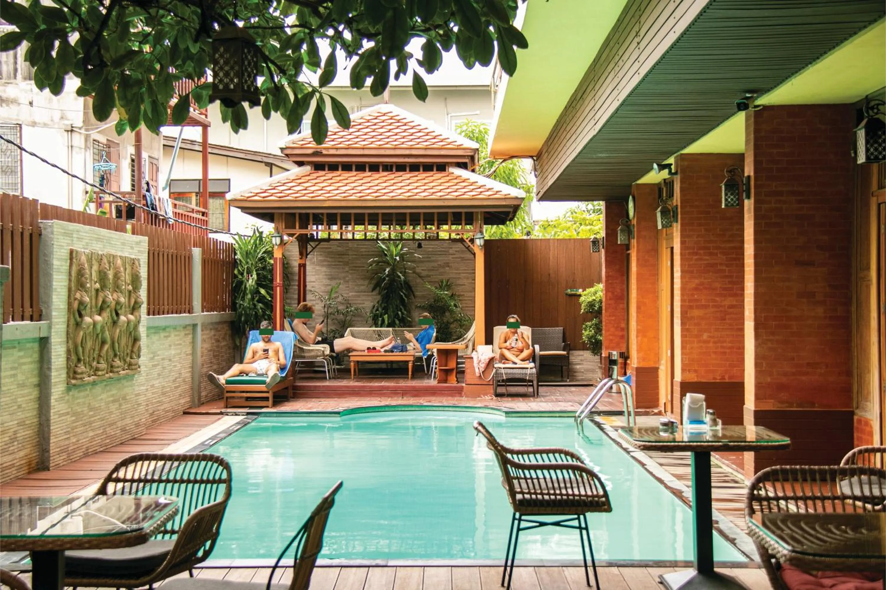 Swimming pool in Lamphu Tree House Boutique Hotel