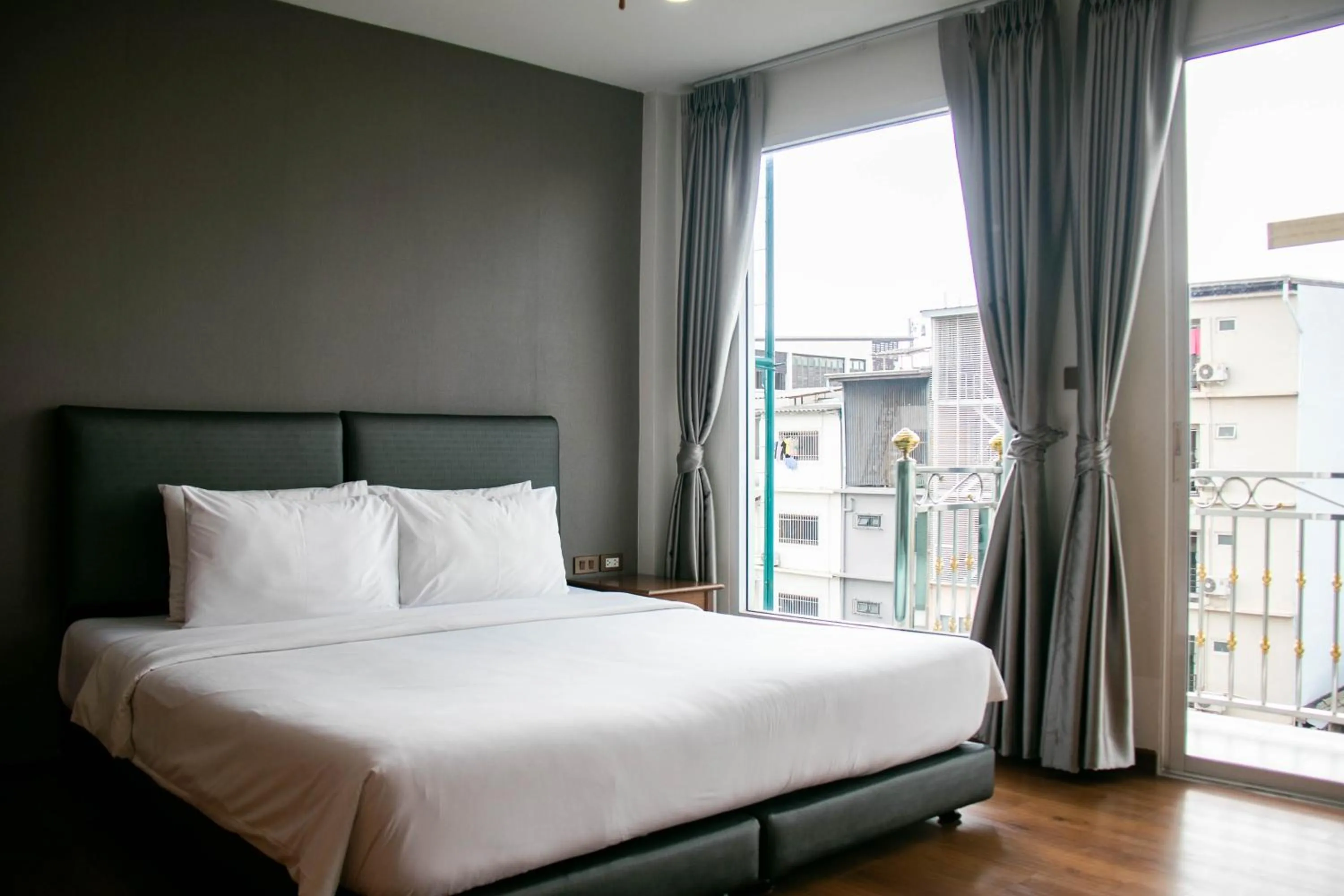 View (from property/room), Bed in Lamphu Tree House Boutique Hotel