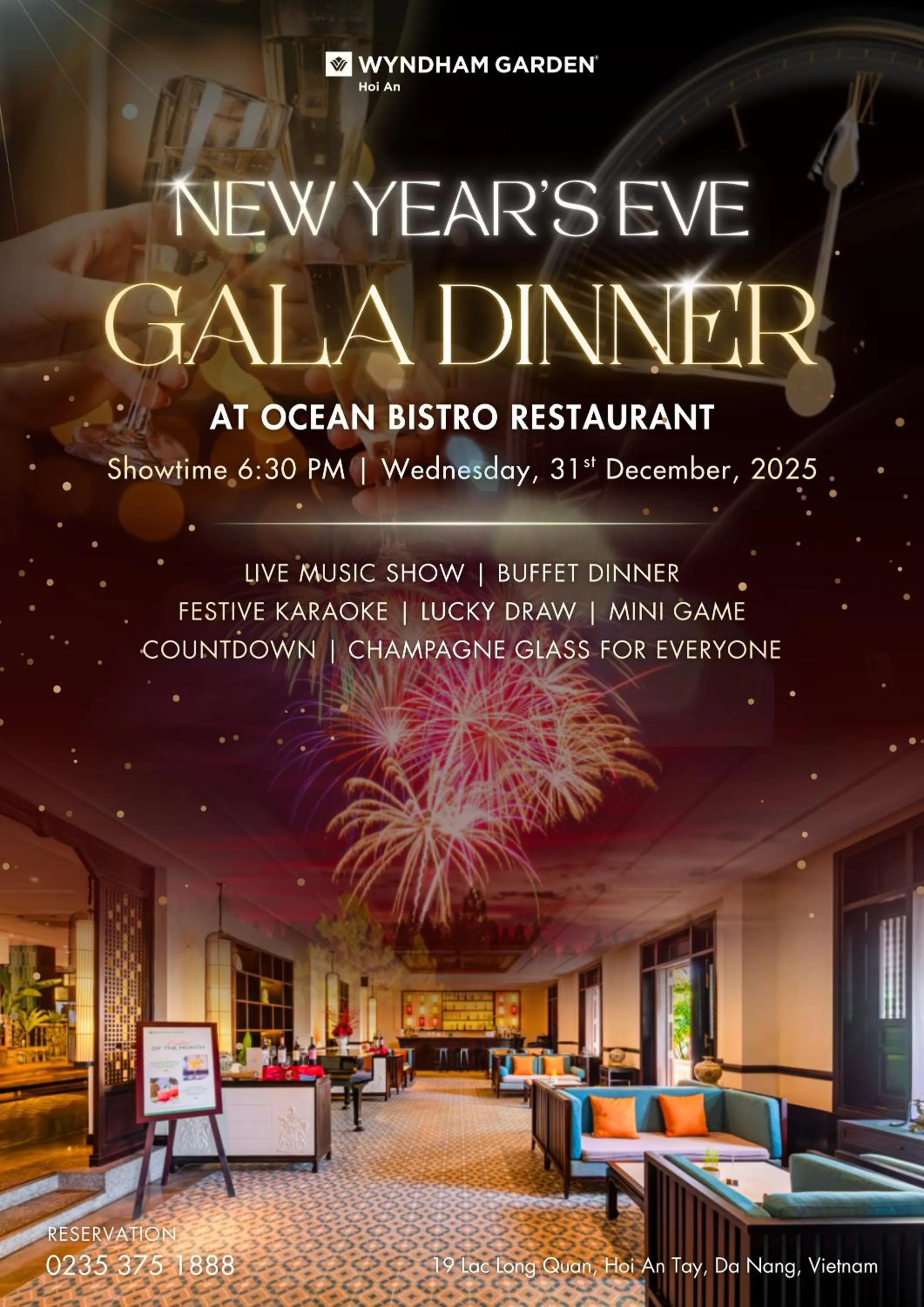 Restaurant/places to eat in Wyndham Garden Hoi An Cua Dai Beach