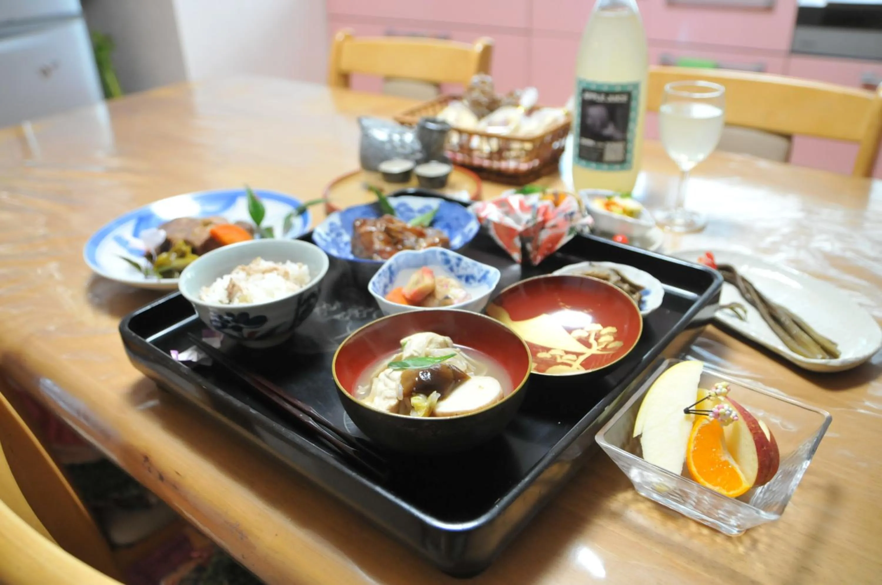 Food close-up in Daichan Farm Guest House