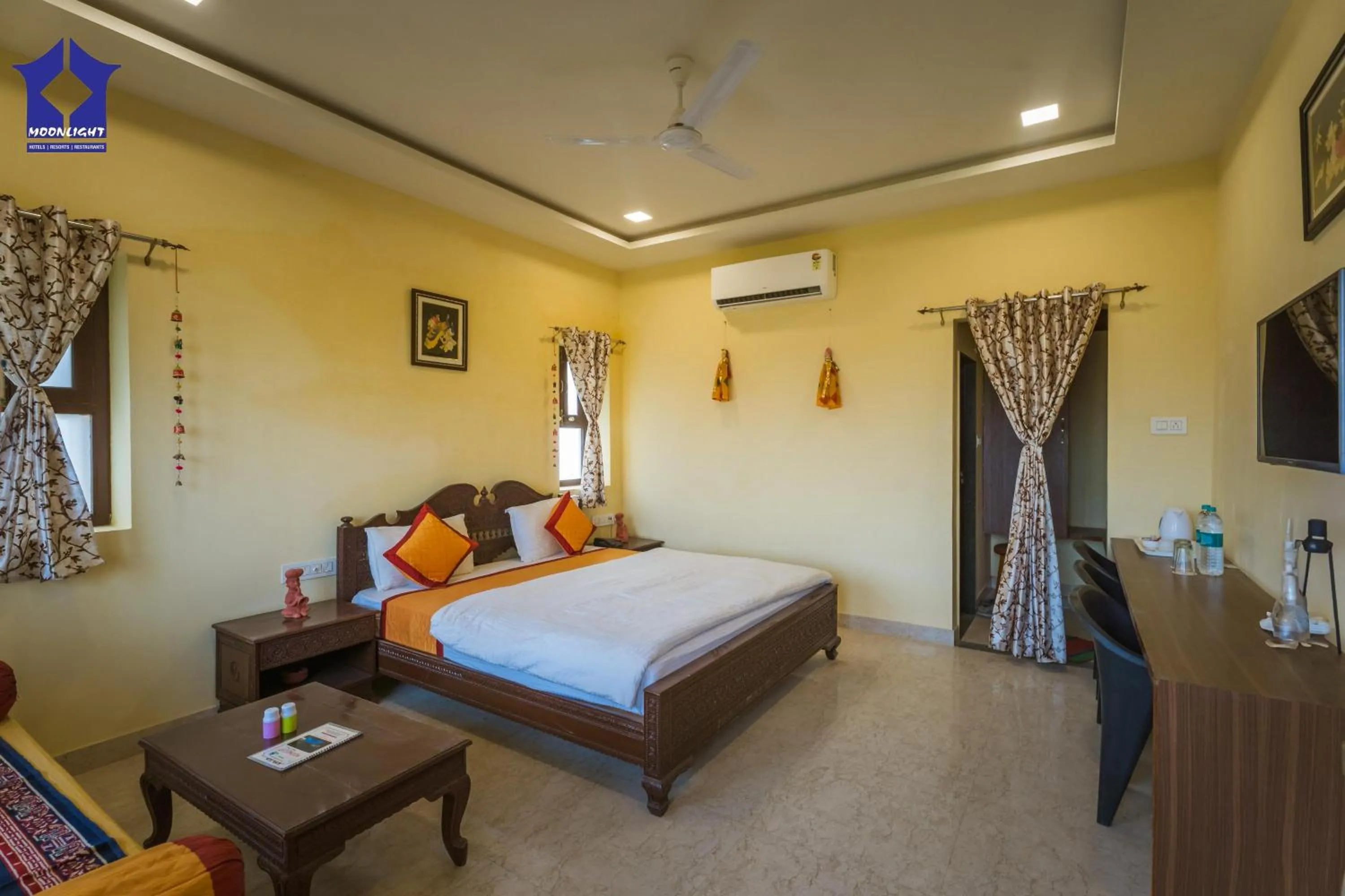 Bedroom, Bed in Moonlight Nature Resort & Swimming Pool