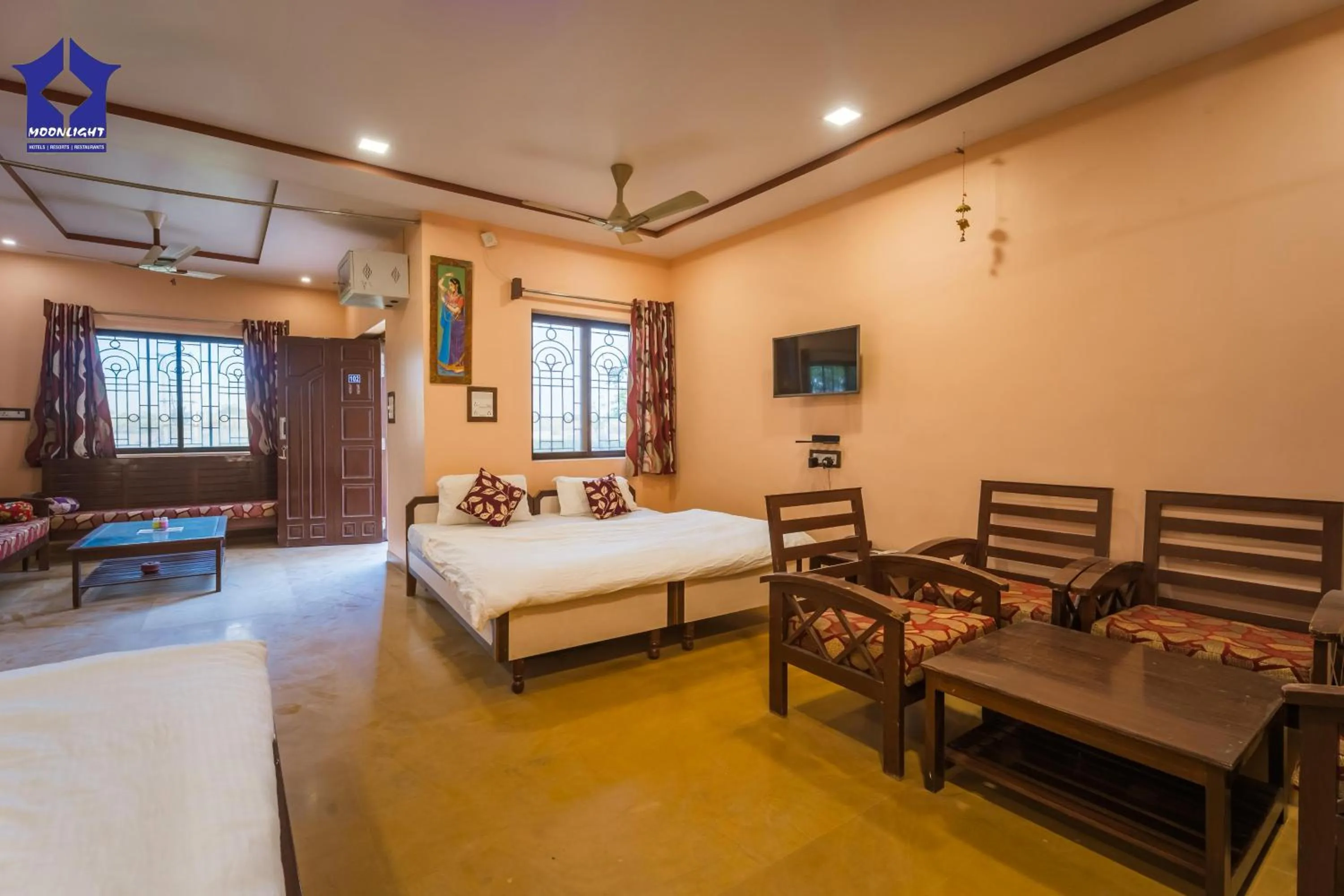 Bedroom, Bed in Moonlight Nature Resort & Swimming Pool