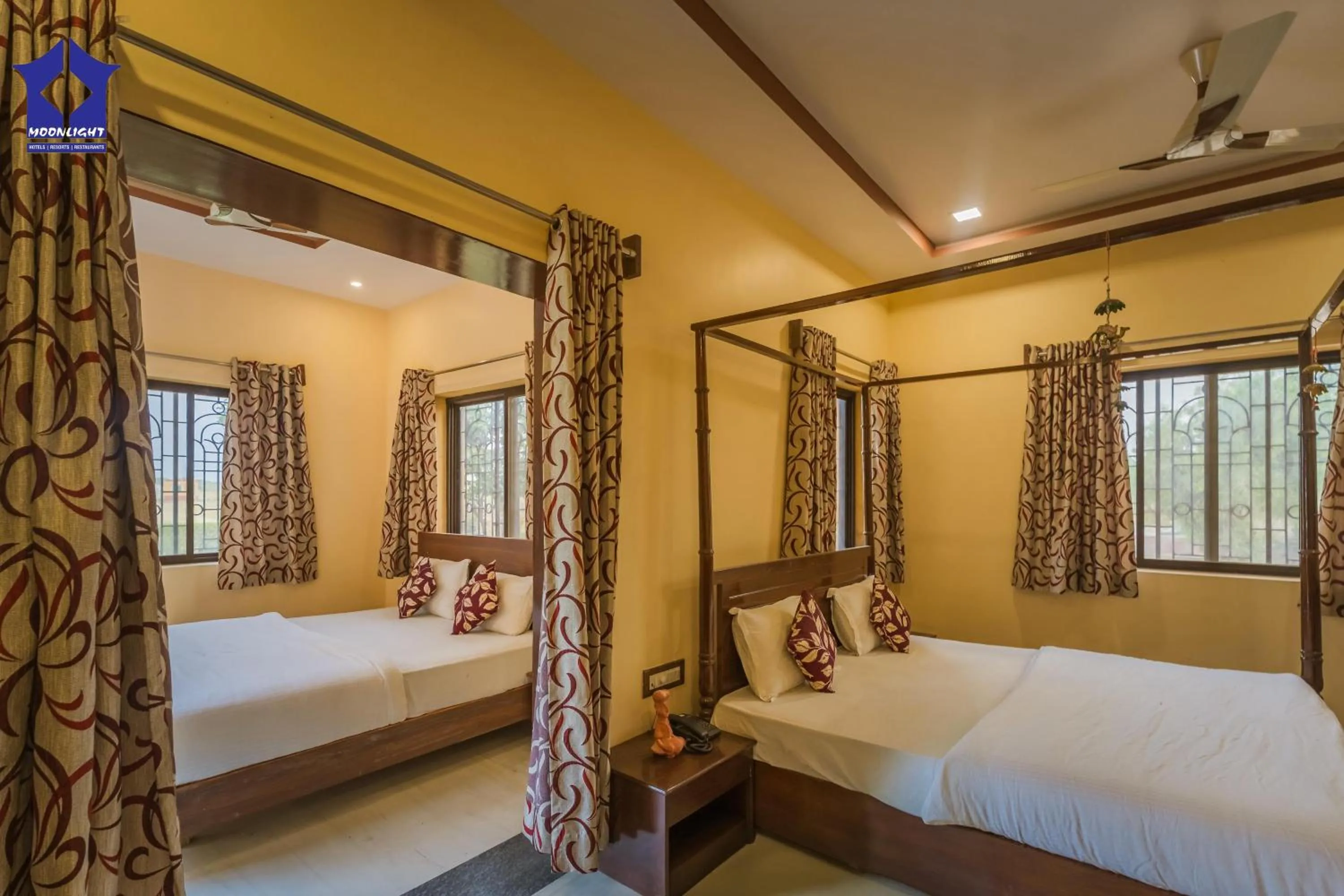 Bedroom, Bed in Moonlight Nature Resort & Swimming Pool