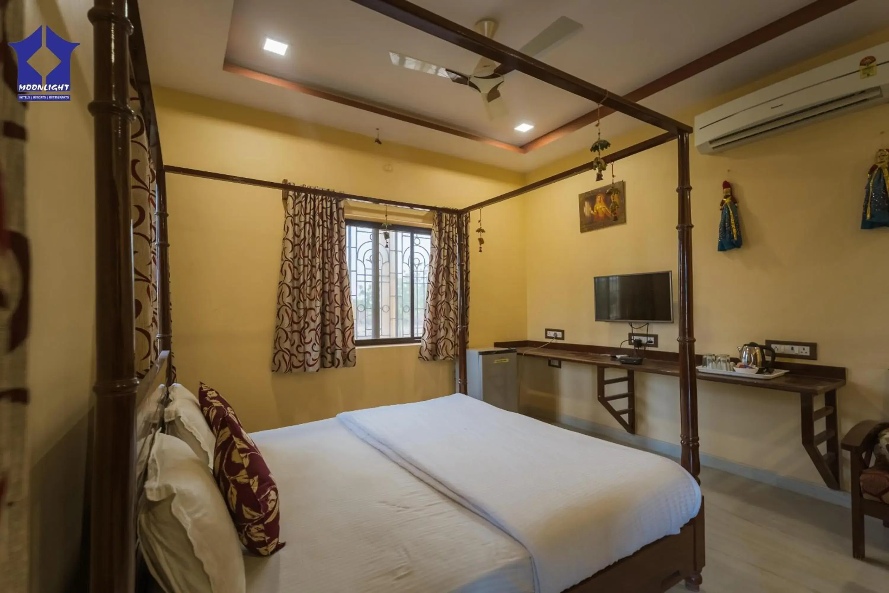 Bed in Moonlight Nature Resort & Swimming Pool Bed in Moonlight Nature Resort & Swimming Pool