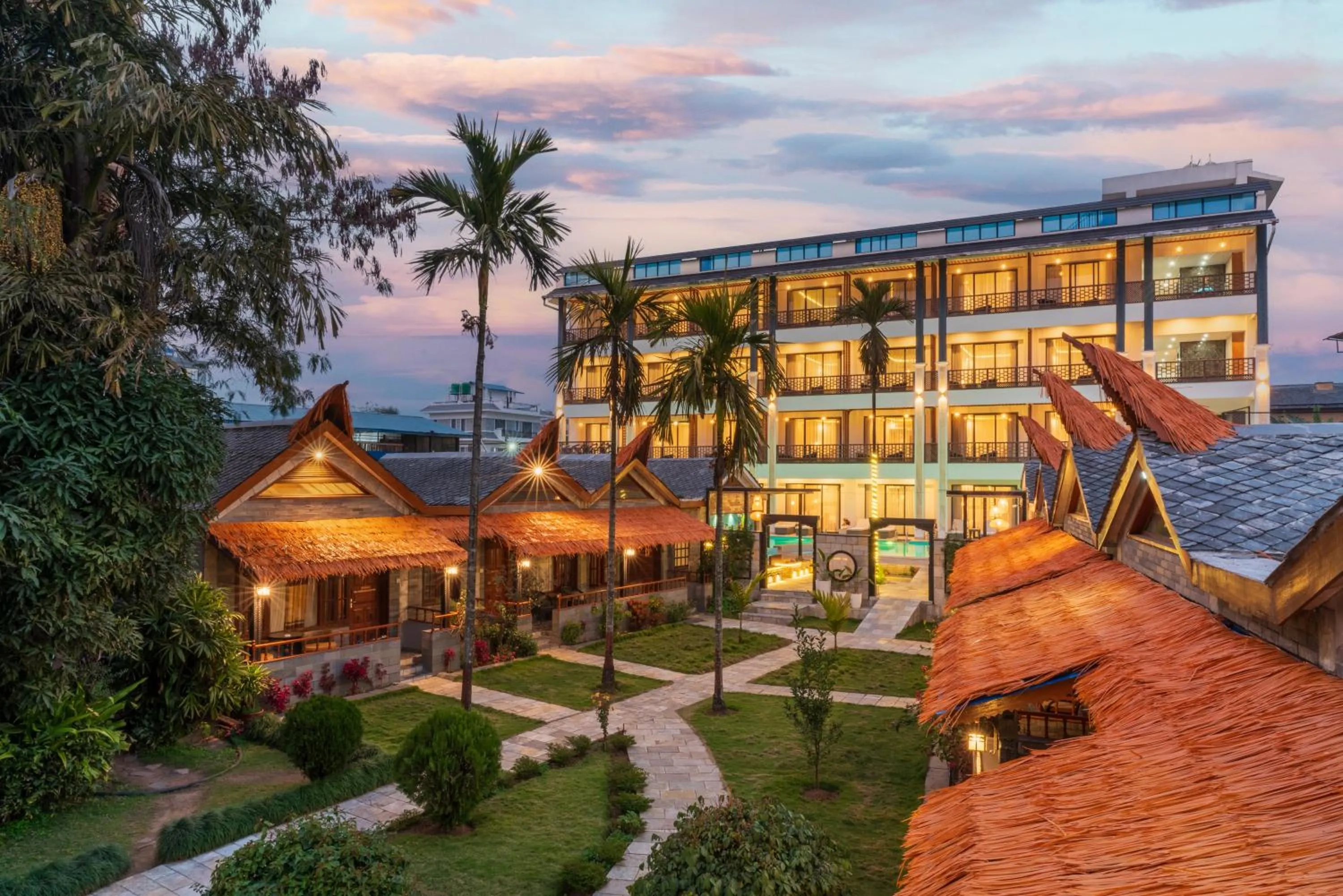 Garden view in Lake View Resort