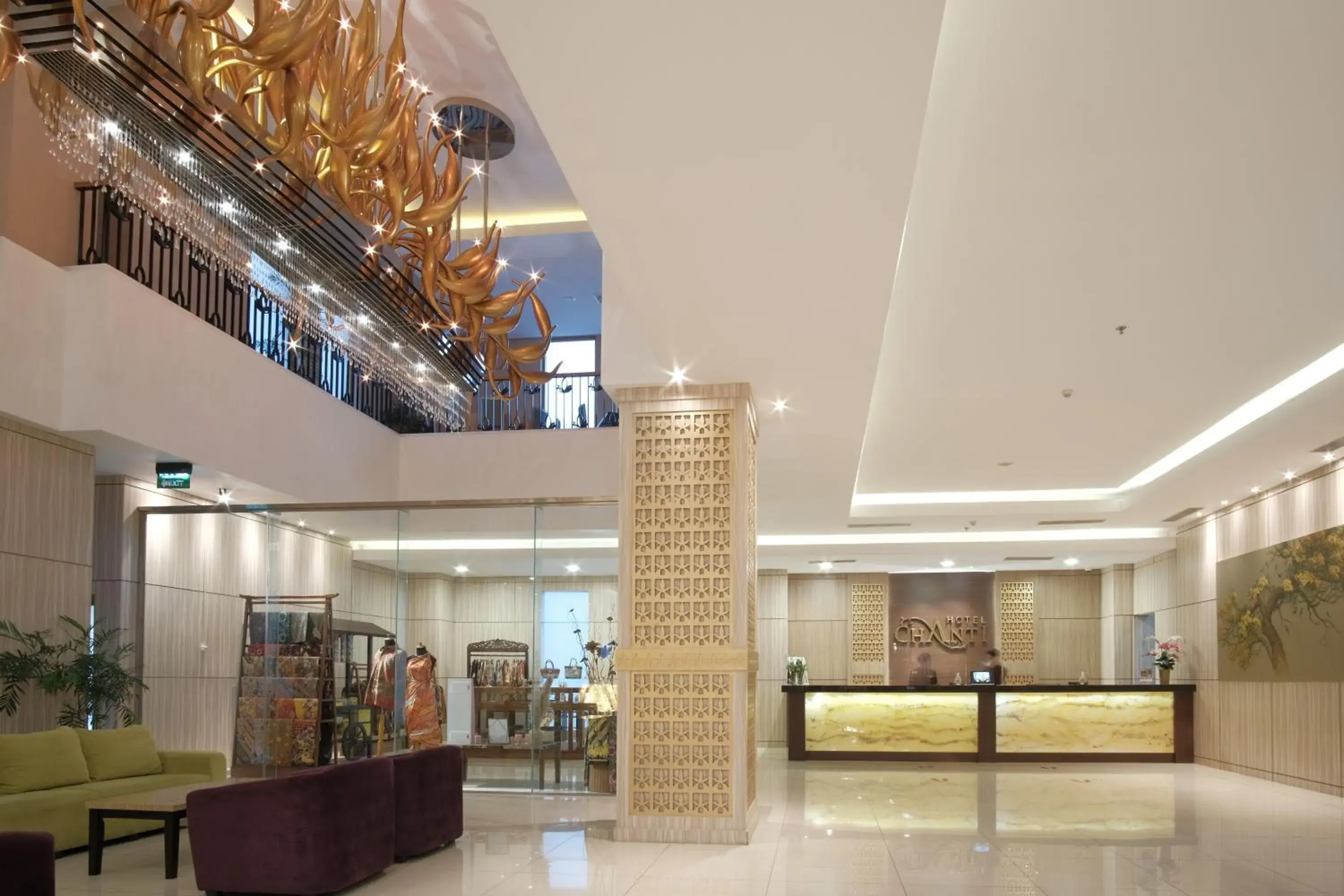 Lobby or reception in Hotel Chanti Managed by TENTREM Hotel Management Indonesia Lobby or reception in Hotel Chanti Managed by TENTREM Hotel Management Indonesia