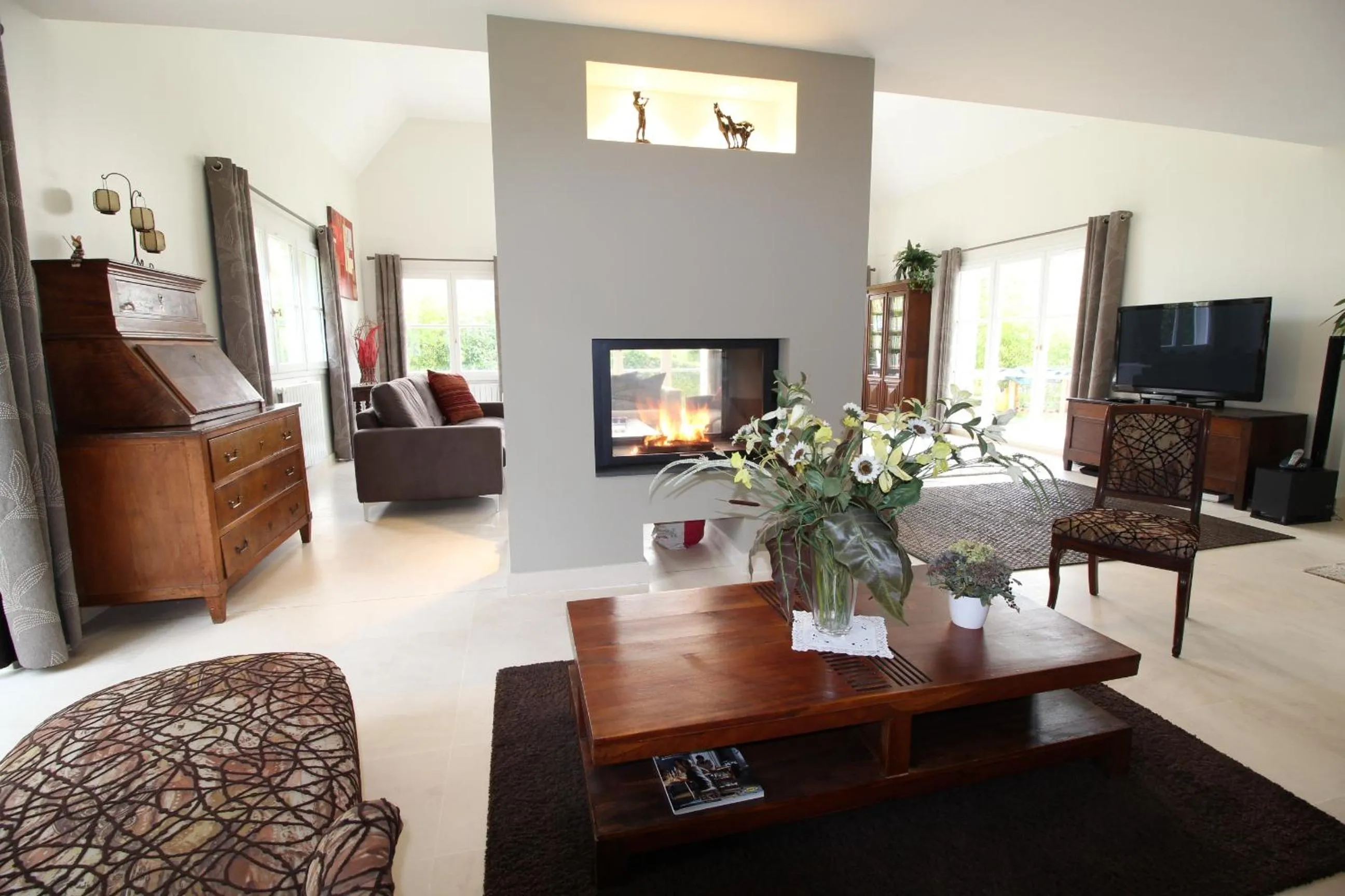 Living room in La Clémencerie Chambre d'hôtes