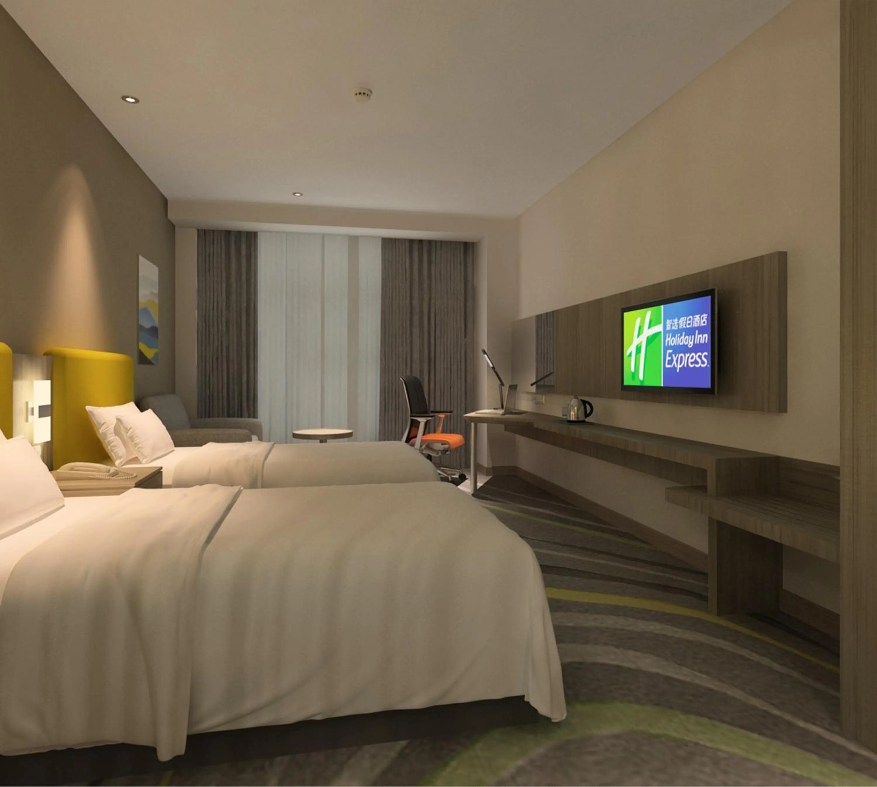 Photo of the whole room, Bed in Holiday Inn Express Chengdu Jinniu by IHG