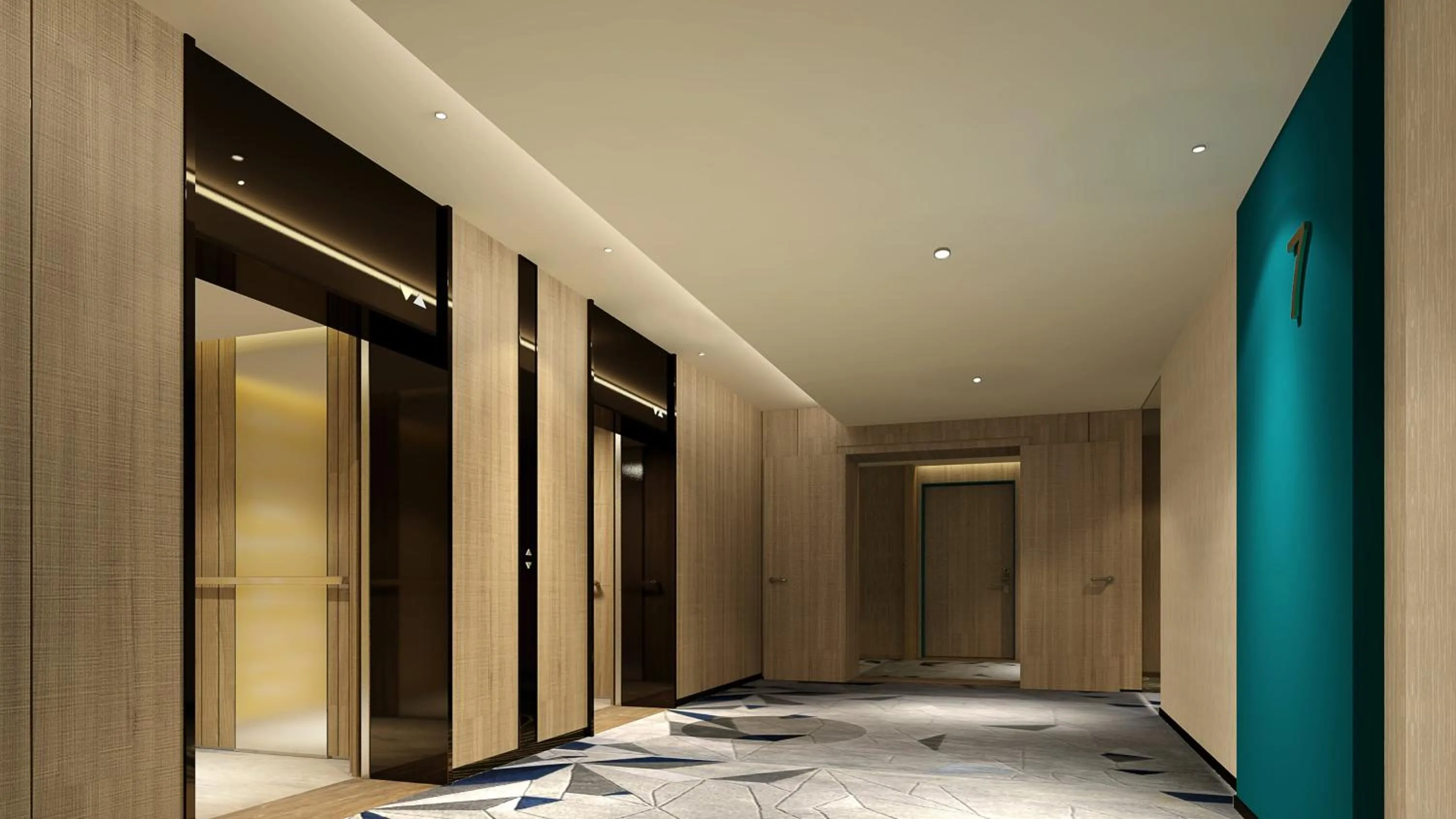 Decorative detail in Holiday Inn Express Yingkou Onelong Plaza by IHG