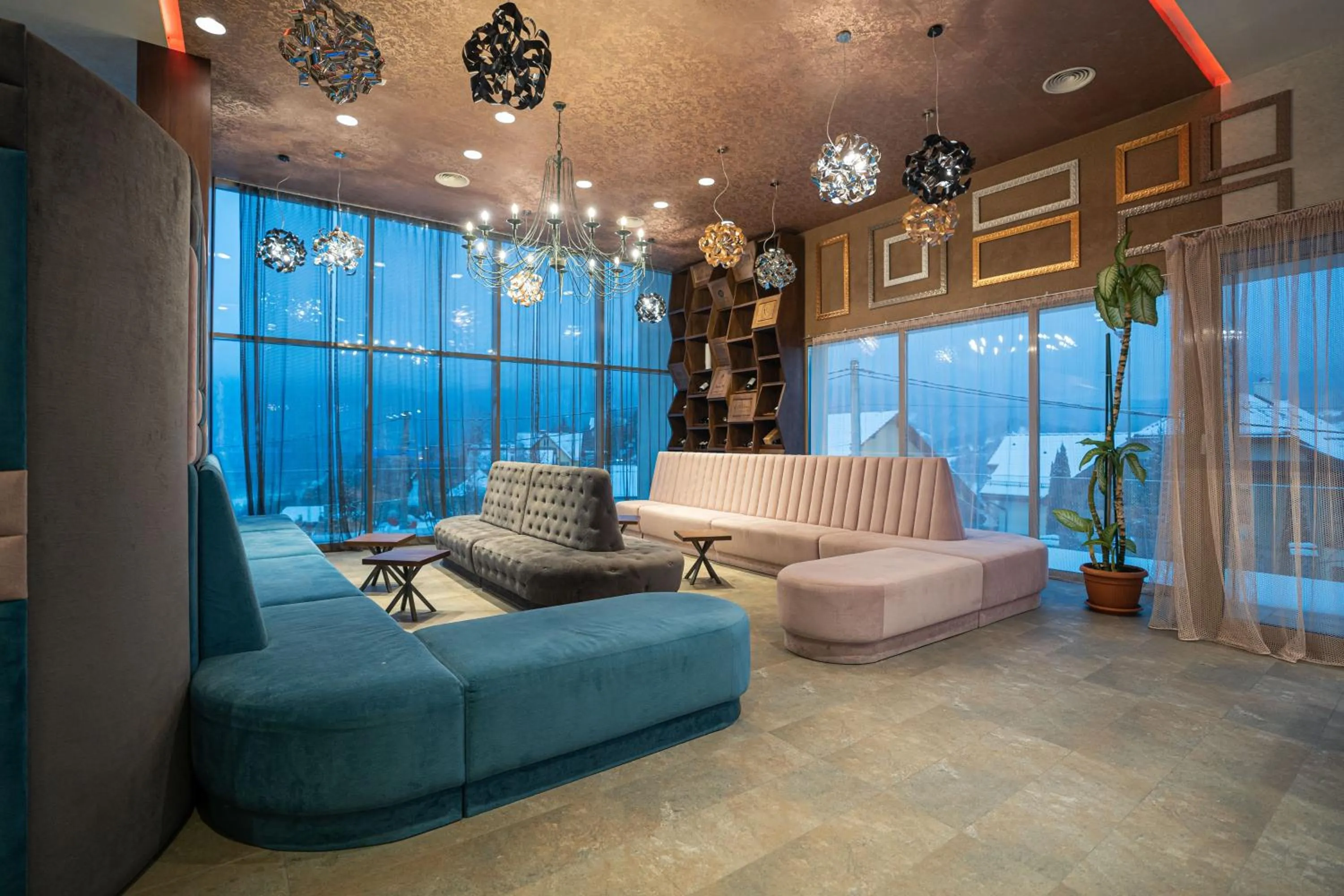 Lobby or reception in Grand Hotel Belvedere