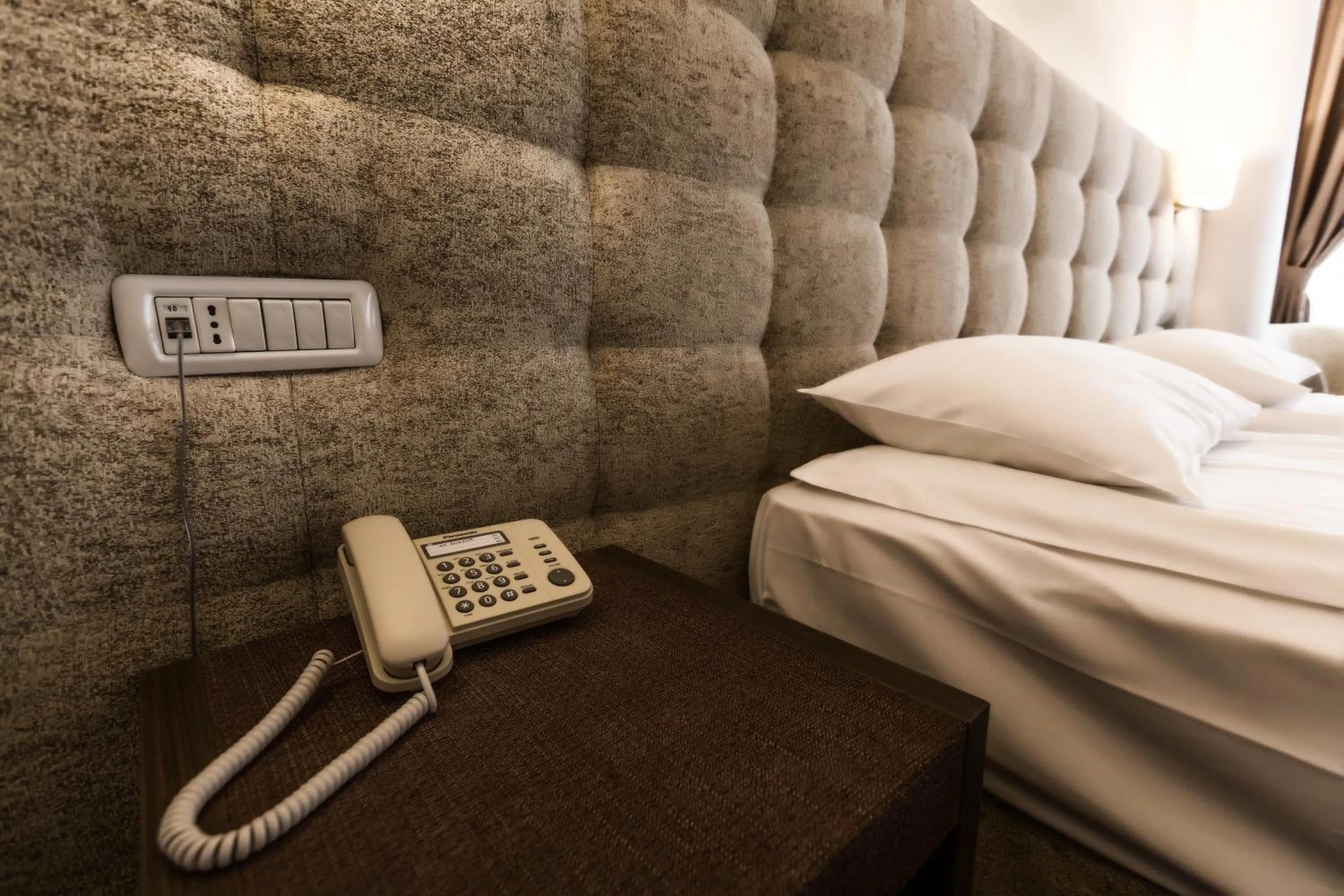 Decorative detail, Bed in Grand Hotel Belvedere