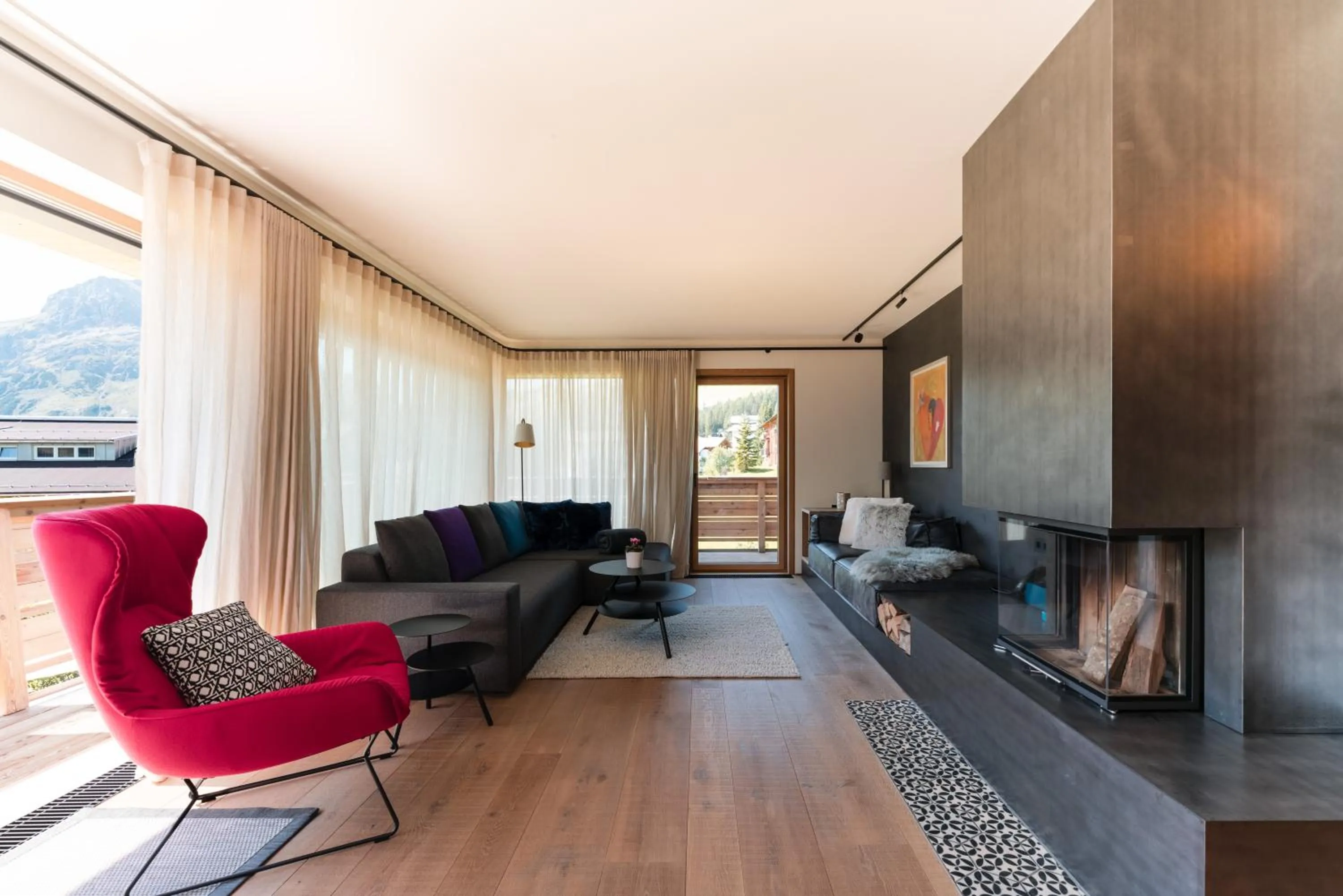 Living room in Chalet Hohe Welt - luxury apartments