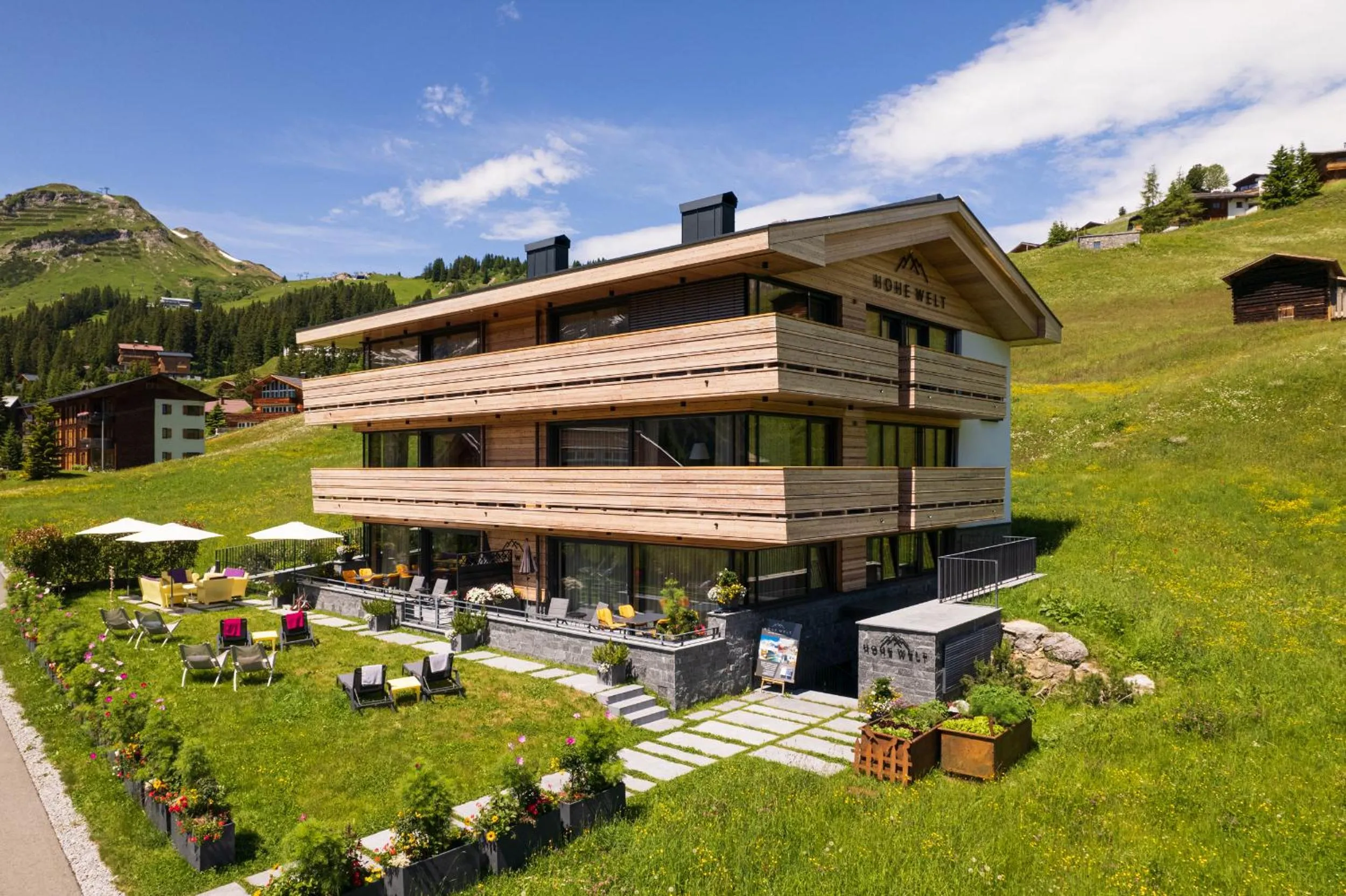 Property building in Chalet Hohe Welt - luxury apartments