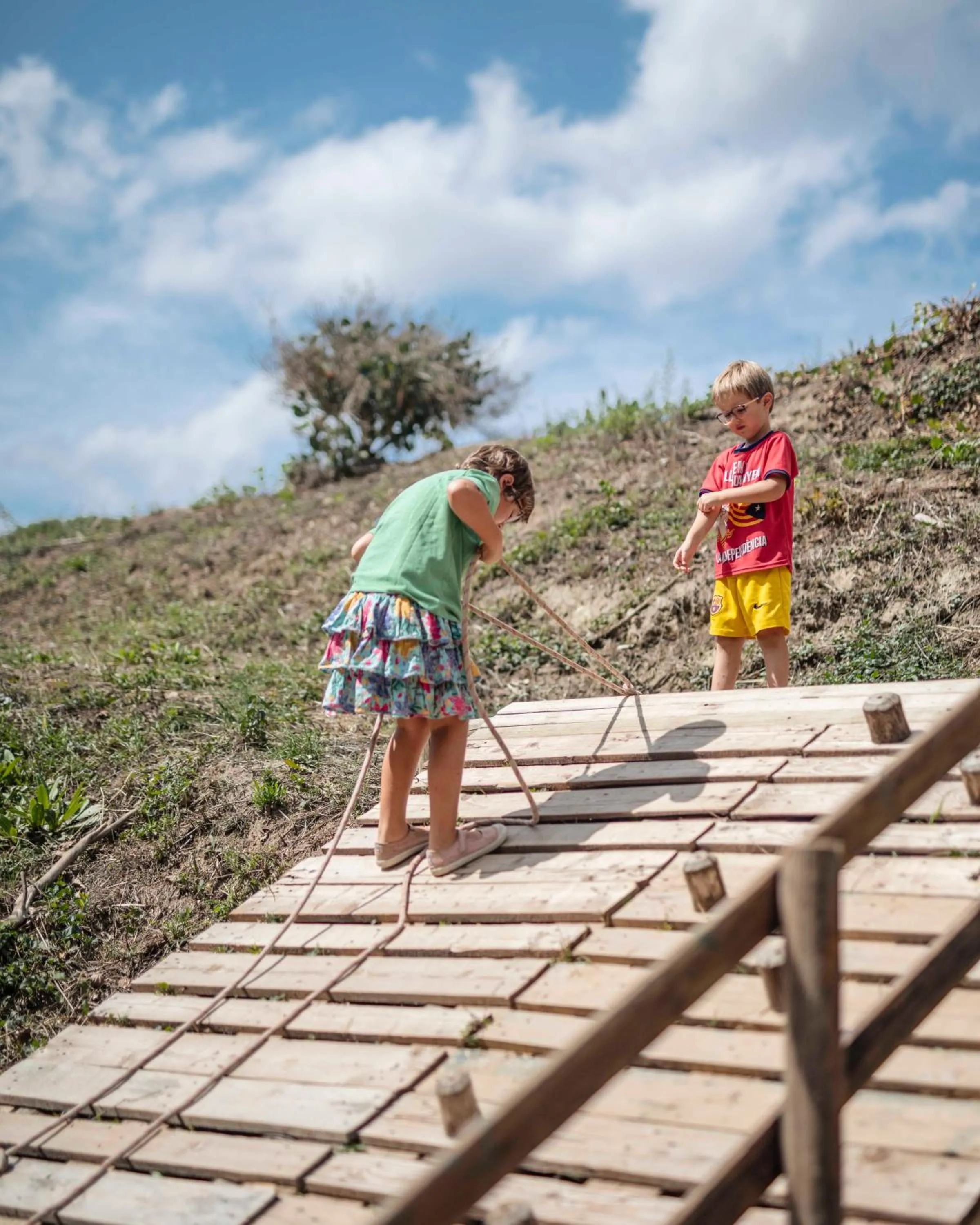 Children play ground in Can Alemany