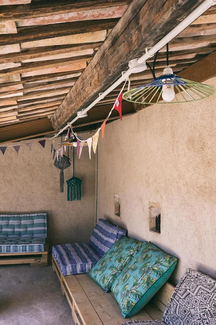 Patio, Bed in Can Alemany