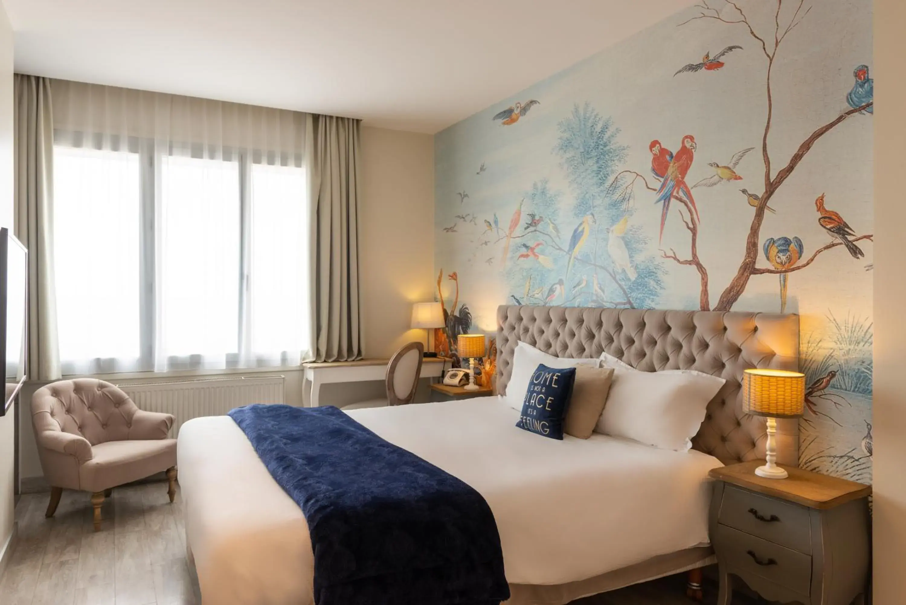 Photo of the whole room, Bed in Hôtel de la Plage Photo of the whole room, Bed in Hôtel de la Plage