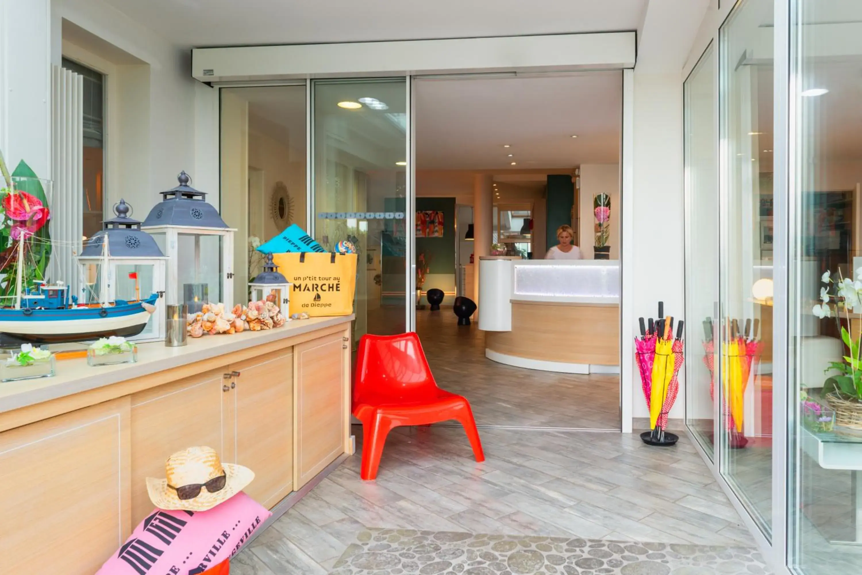 Lobby or reception in Hôtel de la Plage Lobby or reception in Hôtel de la Plage