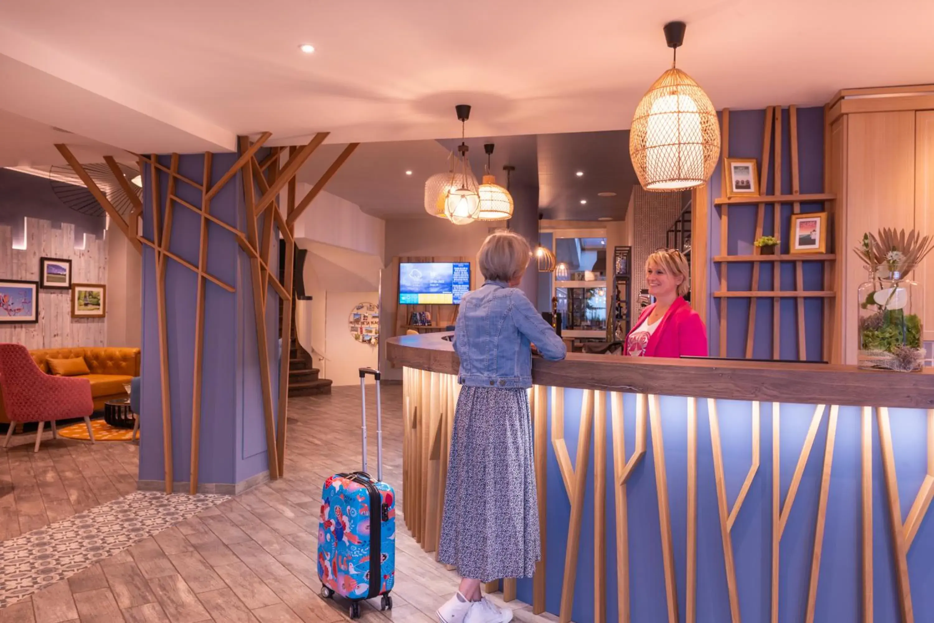 Lobby or reception in Hôtel de la Plage Lobby or reception in Hôtel de la Plage