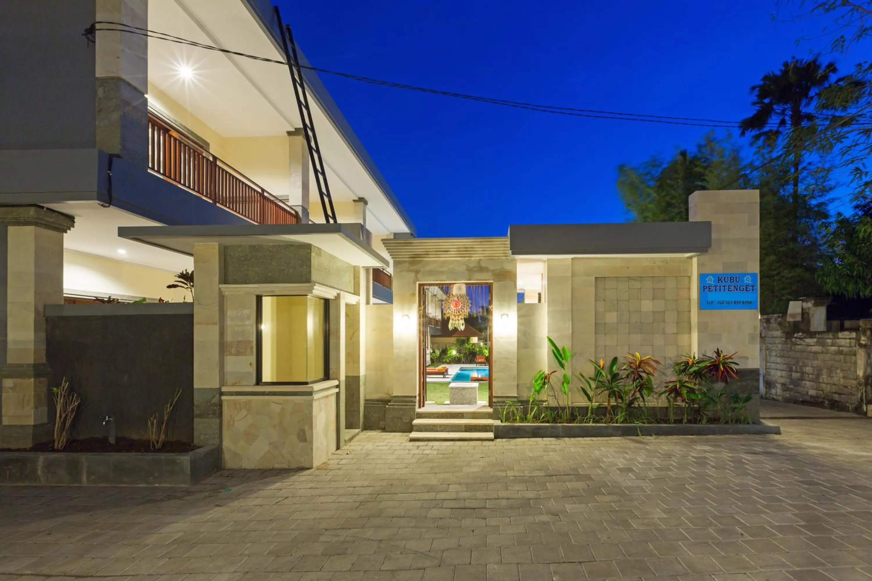 Facade/entrance in Kubu Petitenget Suite Seminyak